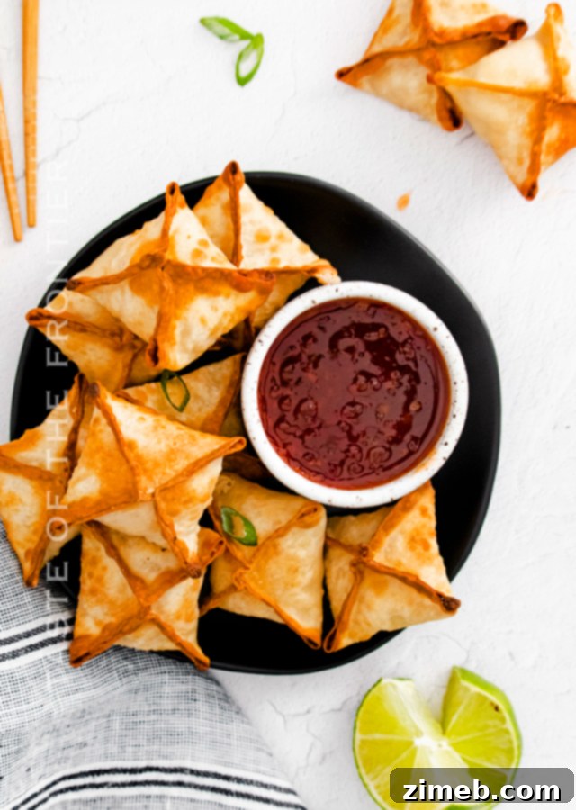 Crispy Air Fryer Crab Rangoon 9 Crab Rangoon appetizer