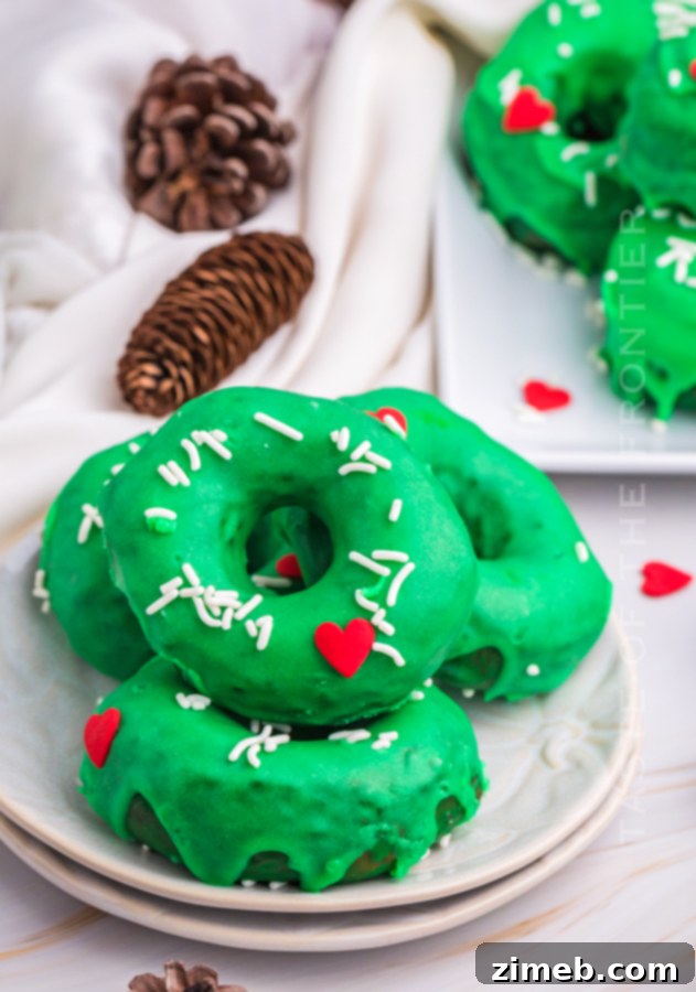 breakfast Grinch Donuts