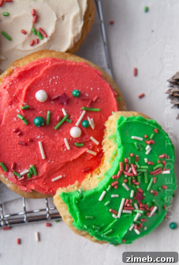 bite of sugar cookie