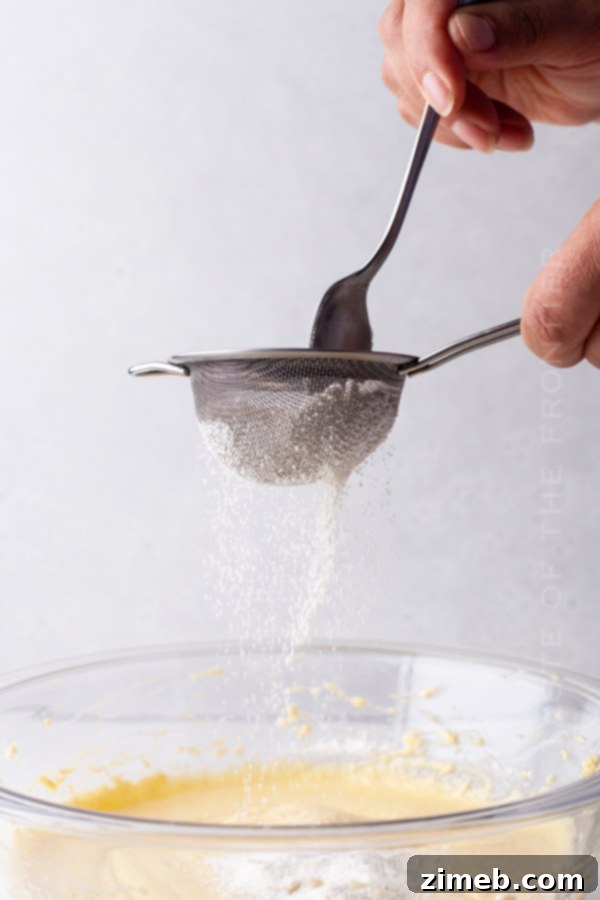 sifting for cookies