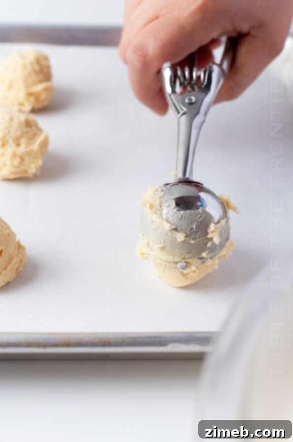 scooping Christmas Cookies