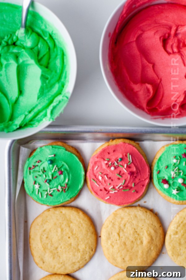 decorating holiday cookies