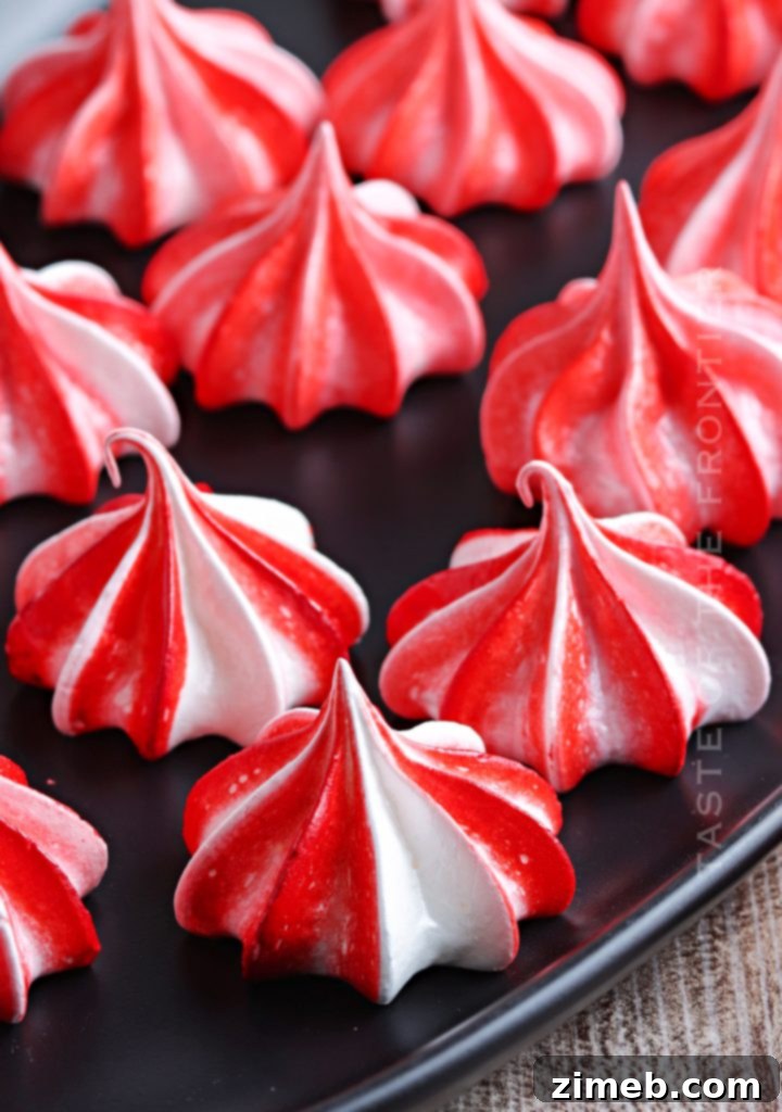 Effortless Meringue Clouds 2 Delicate Meringue Cookies ready for holiday gifting
