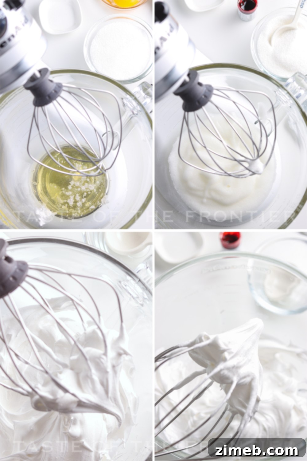 Effortless Meringue Clouds 6 How to make Meringue Cookies: Piping process