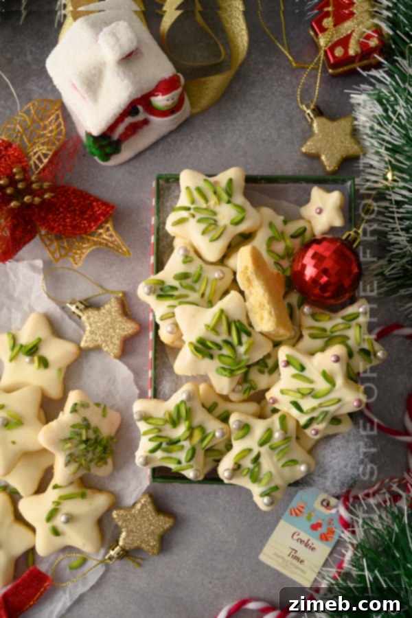 Giving delicious Pistachio Cookies to friends, a perfect gesture of hospitality