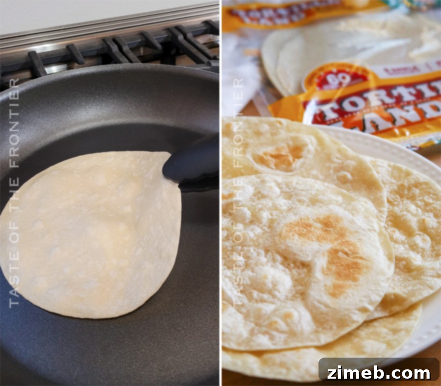 making tortillas