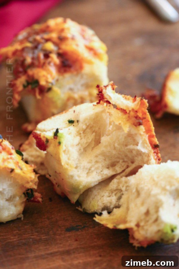 Ranch seasoning dinner rolls, warm and golden