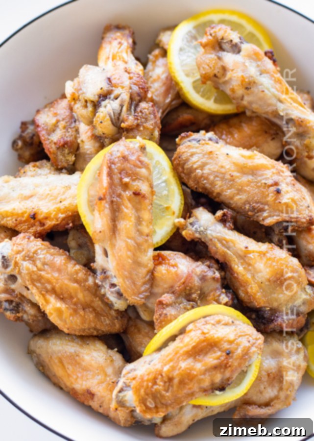 Air Fryer Lemon Pepper Wings 17 Game day wings: Air Fryer Lemon Pepper Wings.