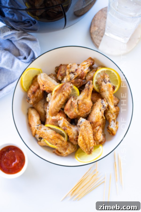 Air Fryer Lemon Pepper Wings 7 Air Fryer Lemon Pepper Wings recipe card.