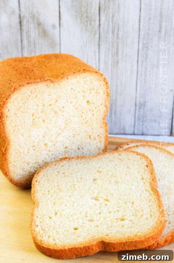 Perfect Bread Machine White Bread 21 A golden, inviting loaf of Bread Machine White Bread.