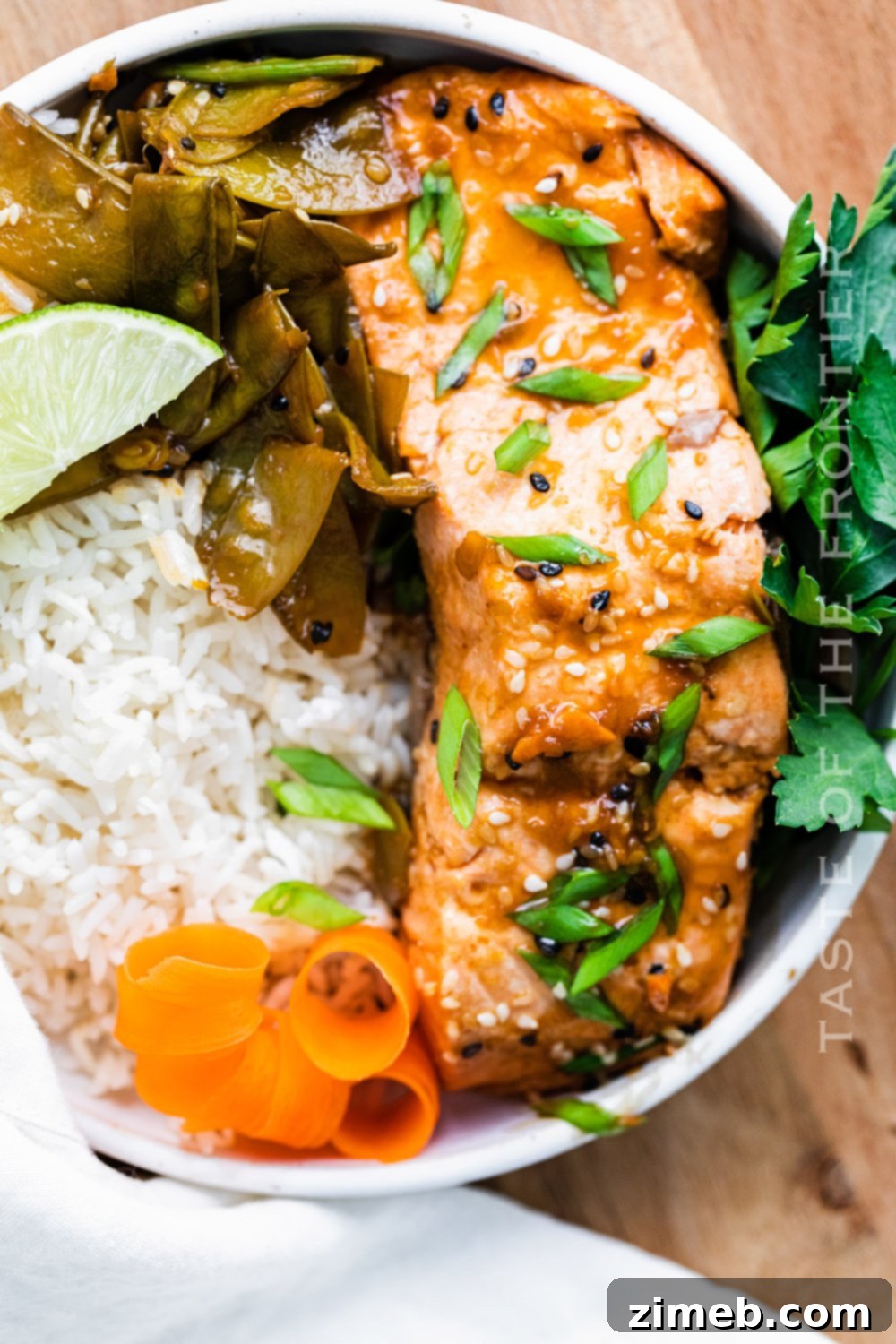 Speedy Instant Pot Sesame Salmon Bowls 2 Instant Pot Sesame Salmon Bowls - a quick and healthy dinner idea.