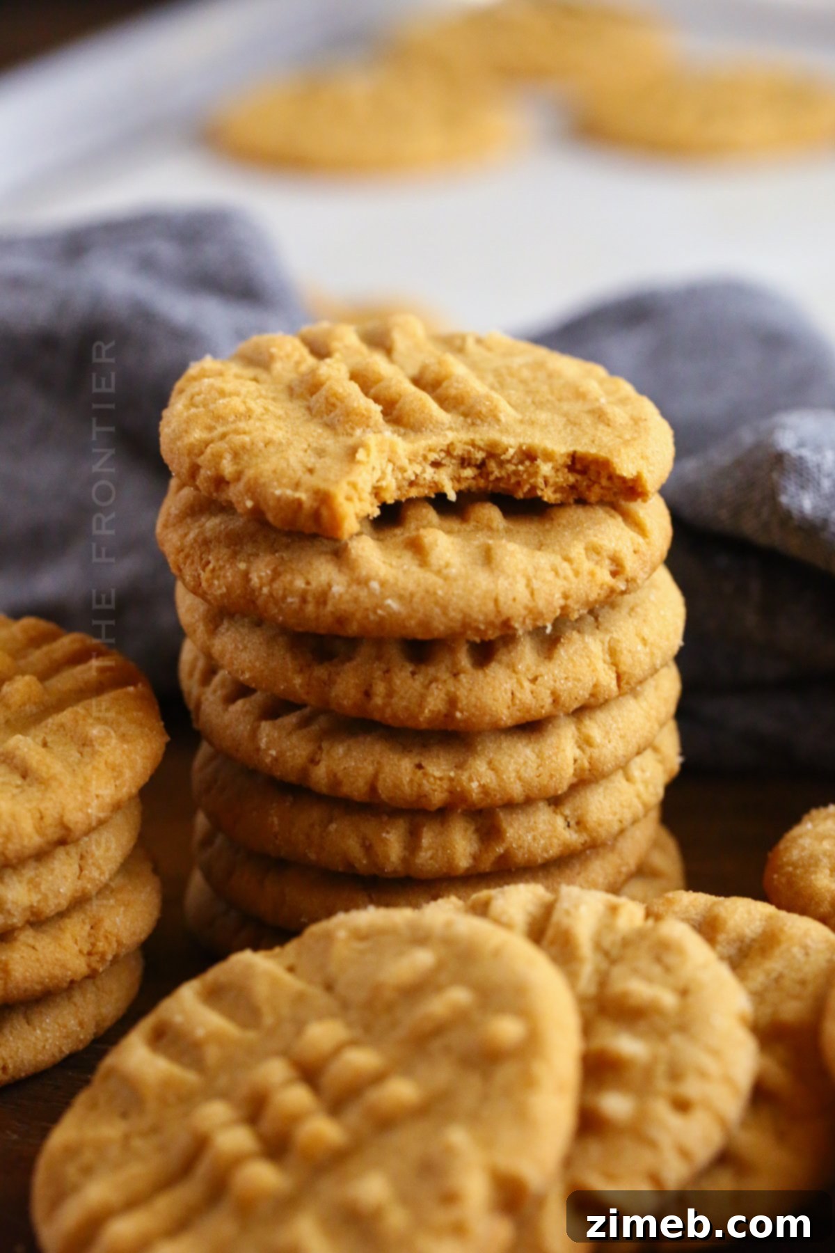 Irresistible Peanut Butter Bliss 21 Cookies made with peanut butter, a delightful snack