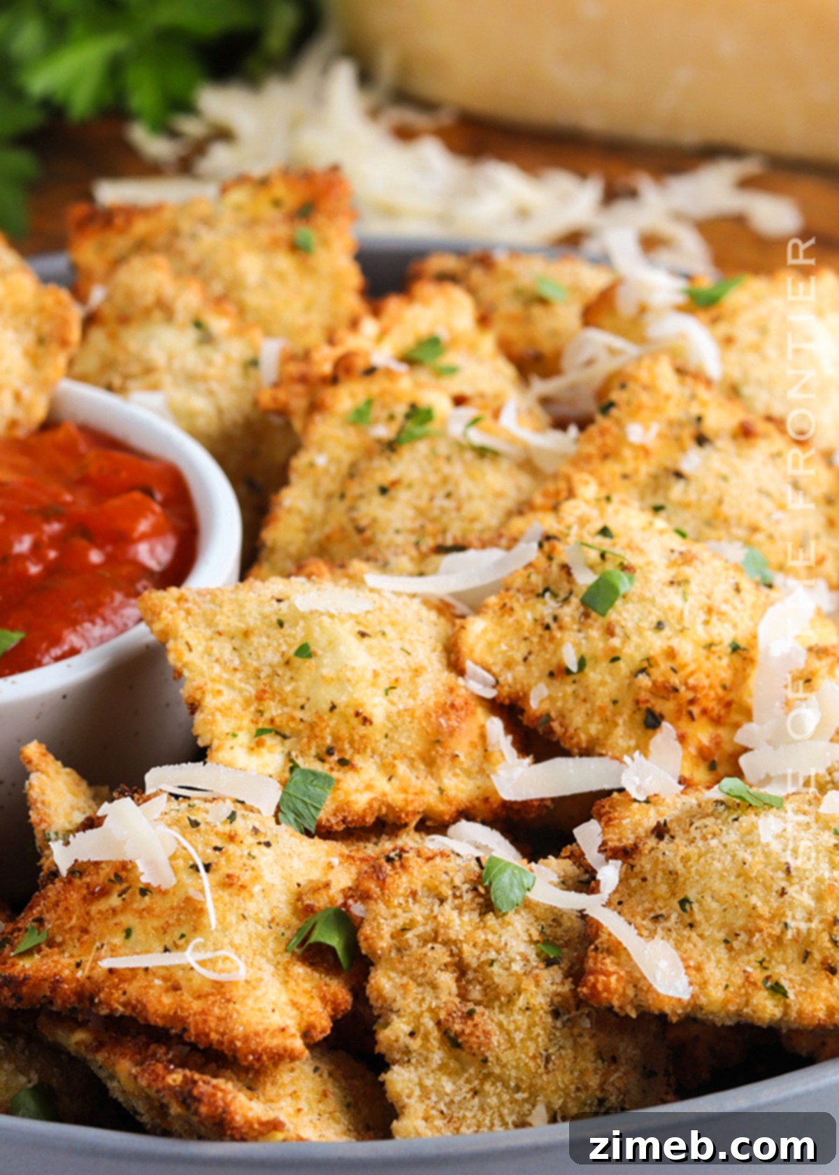 Crispy Air Fryer Ravioli 18 crispy ravioli