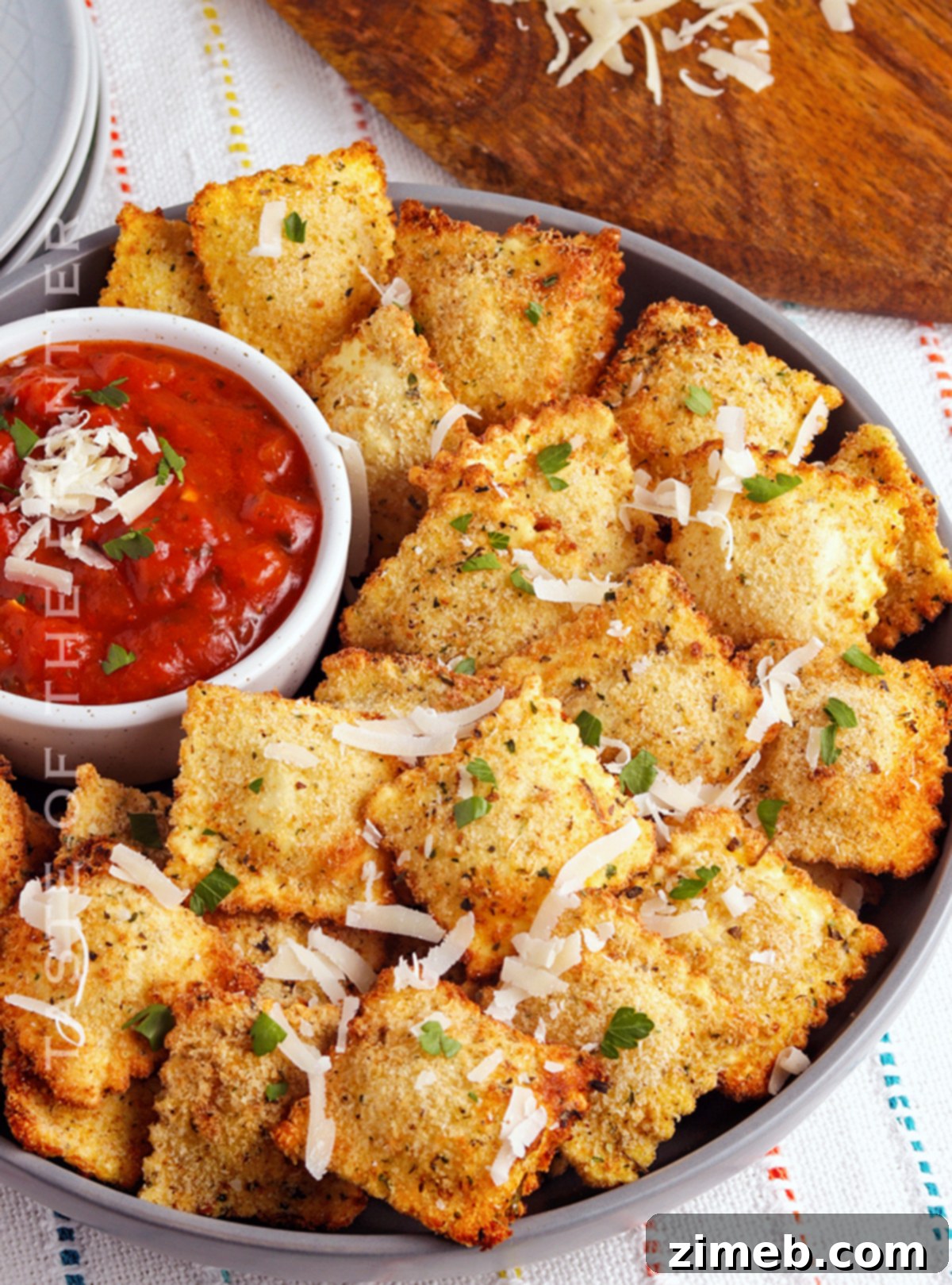 Crispy Air Fryer Ravioli 3 game day toasted pasta