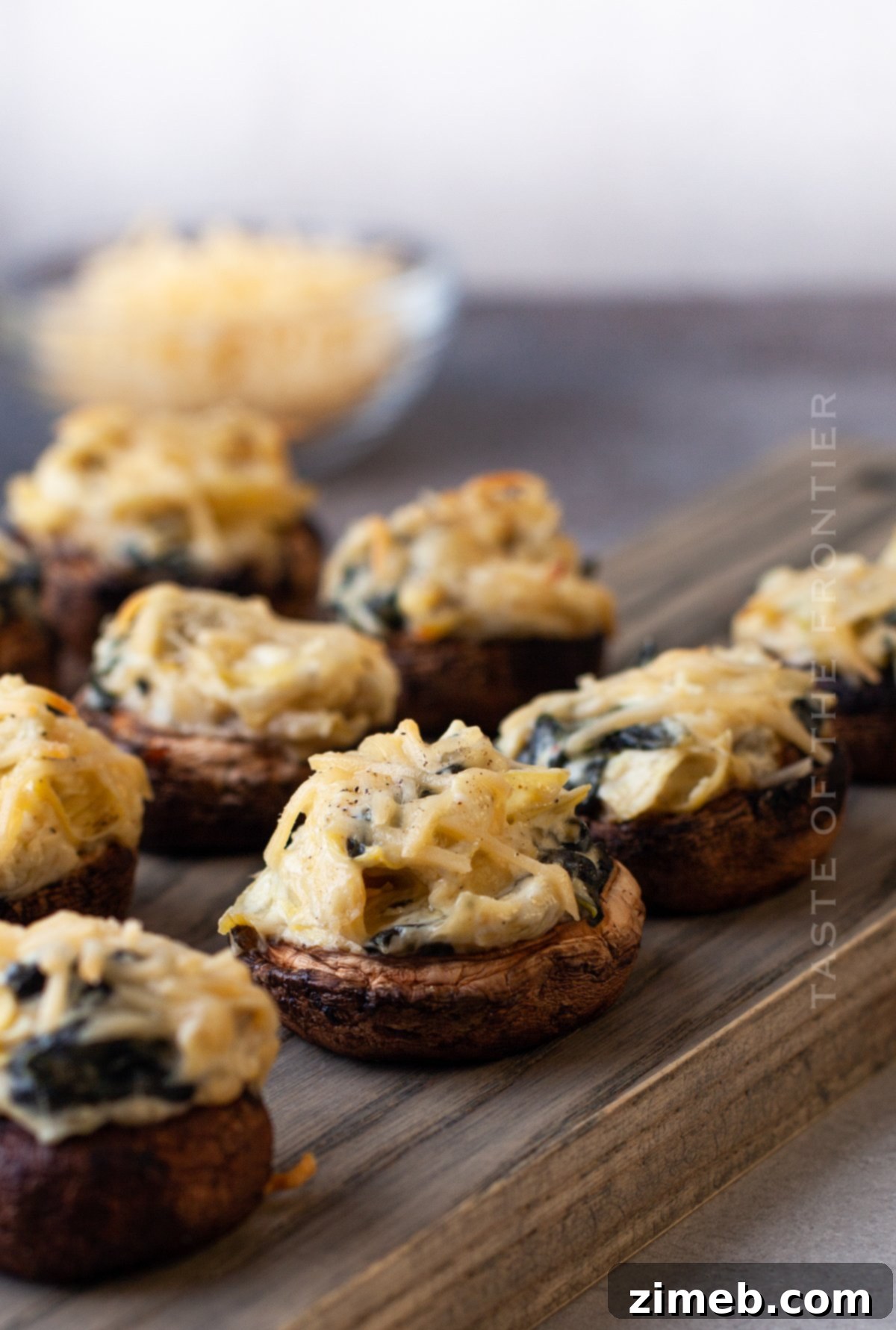Creamy Spinach Artichoke Stuffed Mushrooms 4 Spinach Artichoke Dip Mushrooms