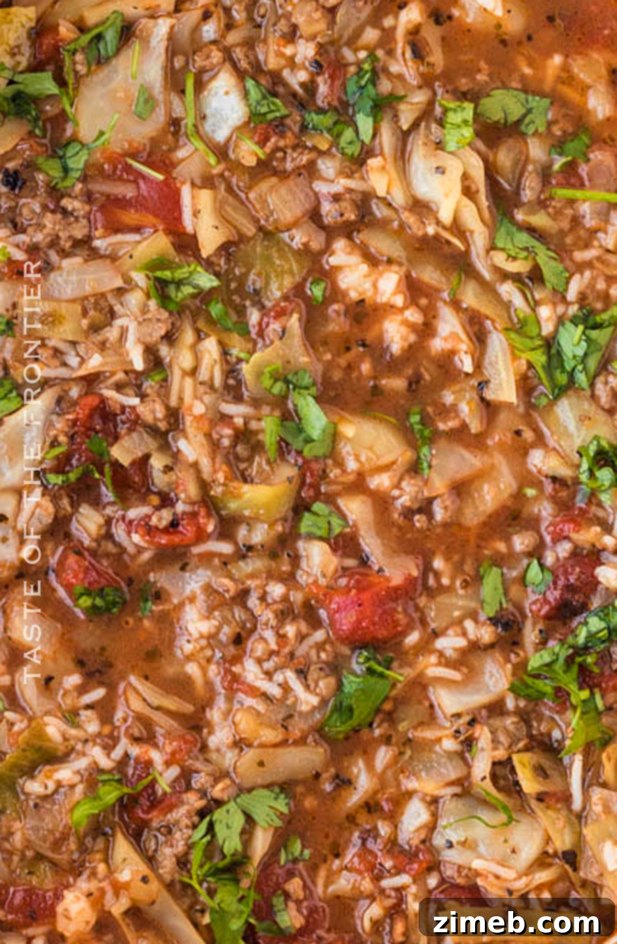 Stuffed Cabbage Soup 26 Stuffed Cabbage Soup Recipe, ready to be served as a main dish.