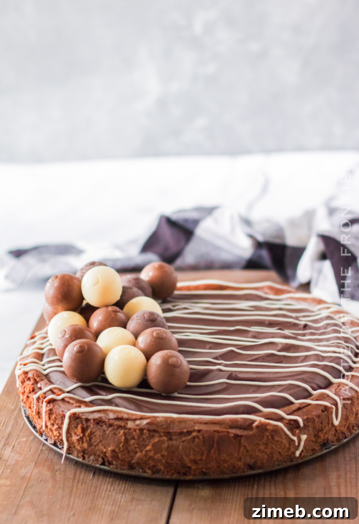Oreo Crust Chocolate Cheesecake, a rich dessert