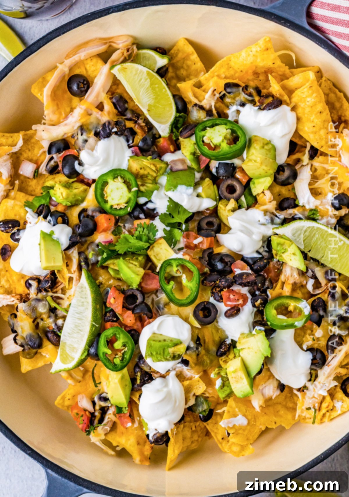sheet pan chicken nachos