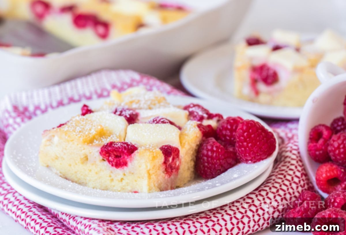 Morning Casserole with Raspberries, showing the delicious fruit distribution, a perfect dish for special mornings.