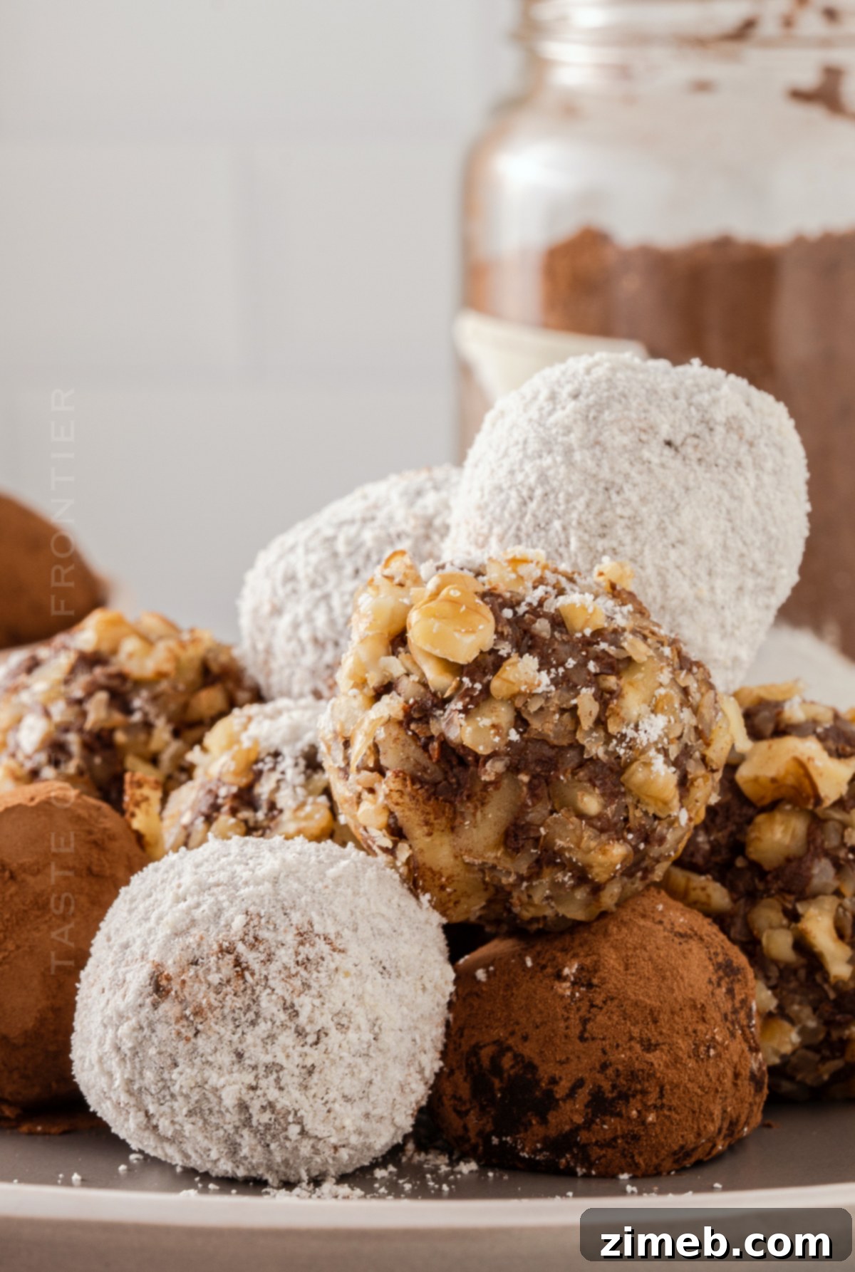 Effortless Chocolate Bliss 3 truffles with nuts