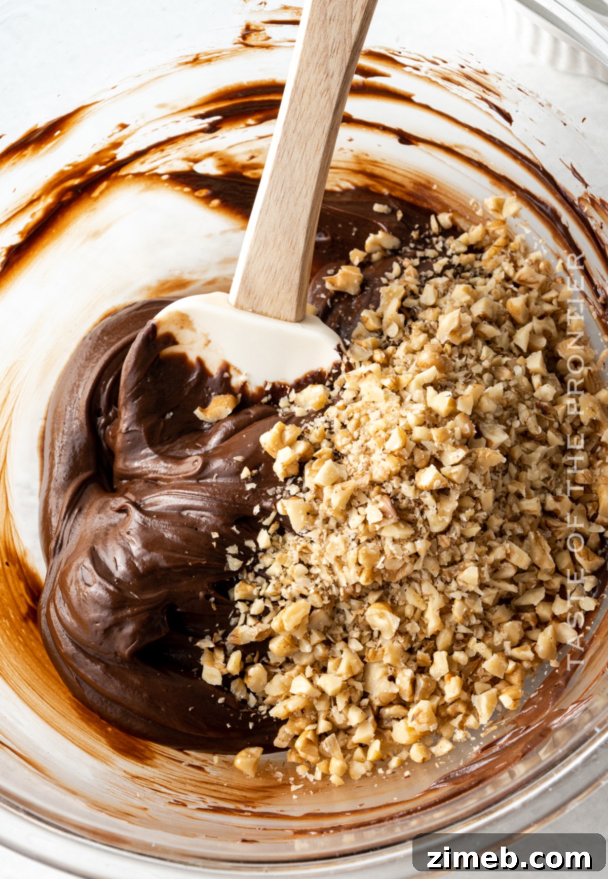 Effortless Chocolate Bliss 8 mix in the nuts