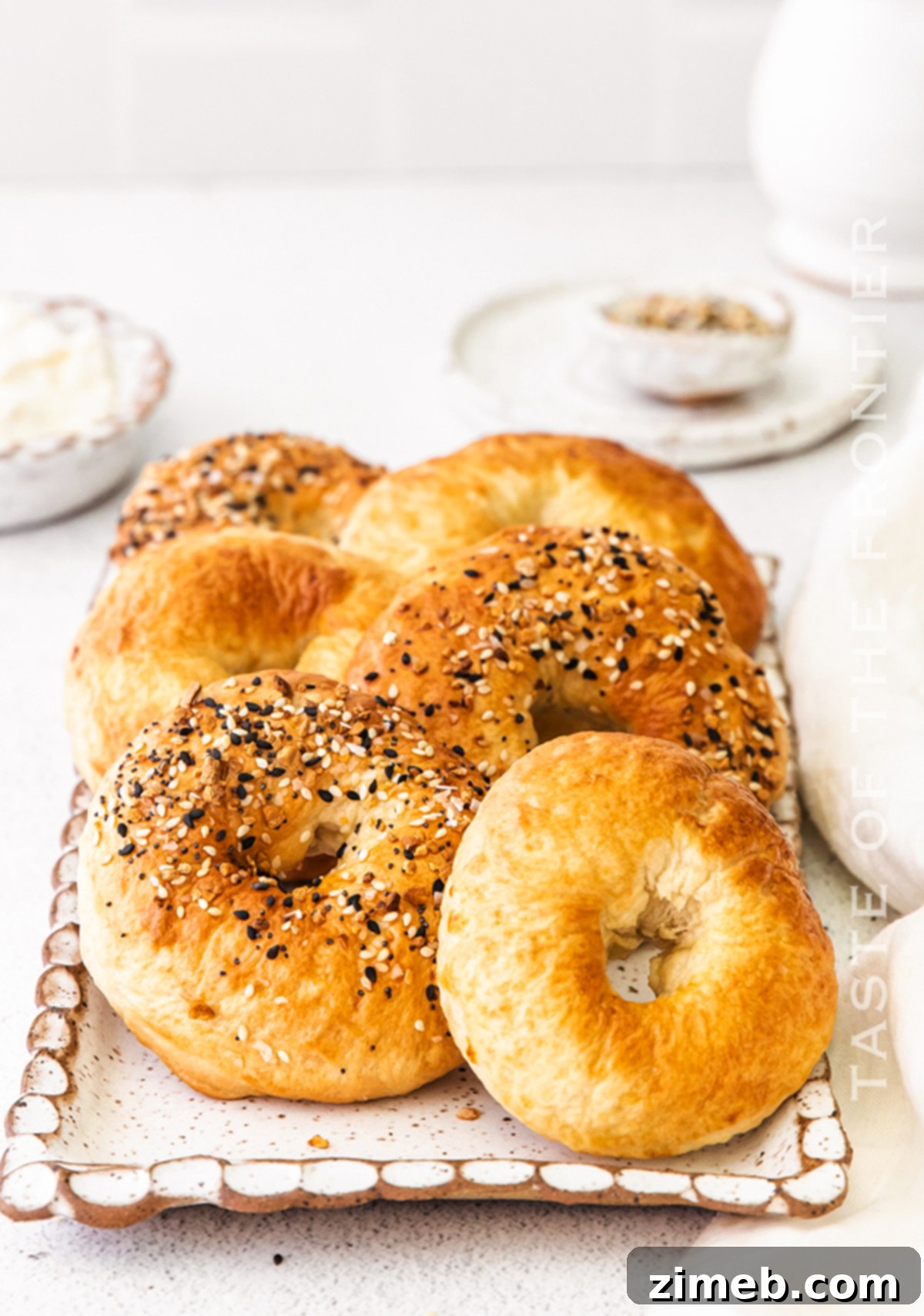 Air Fried Bagels Ready to Serve