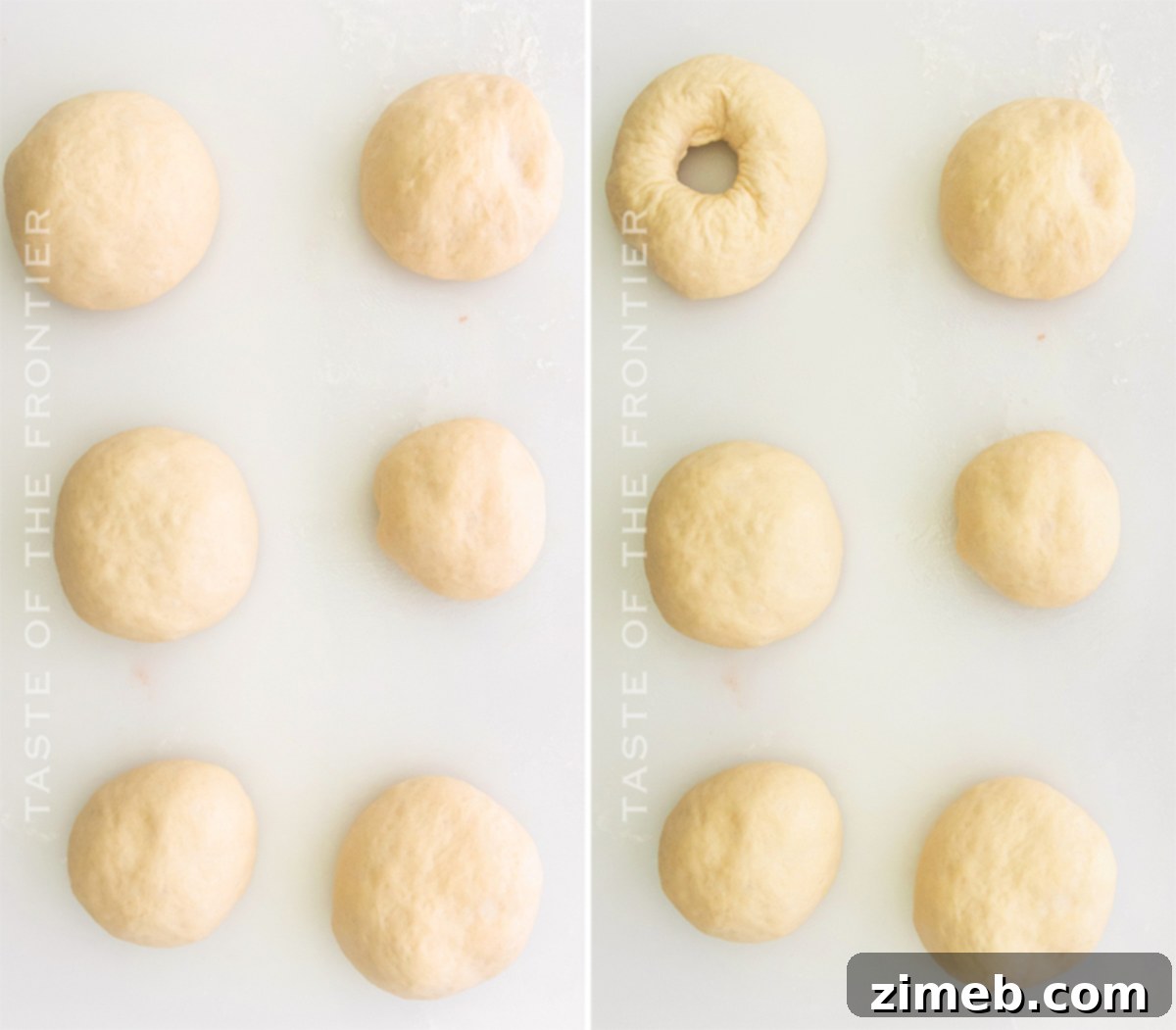 Forming Bagel Dough for Air Frying