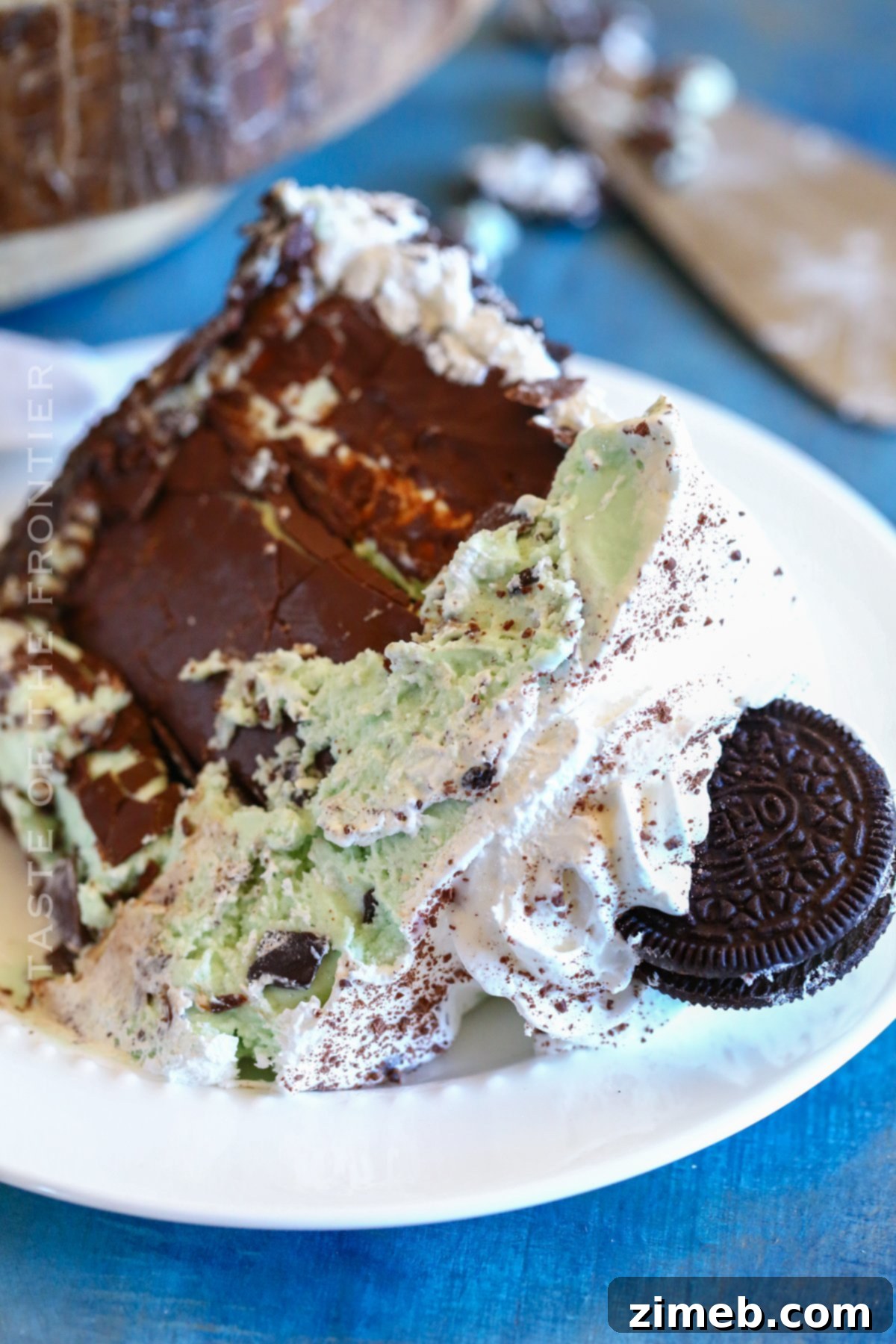 Refreshing Mint Chocolate Chip Ice Cream Cake 8 Klondike bars ready for ice cream cake