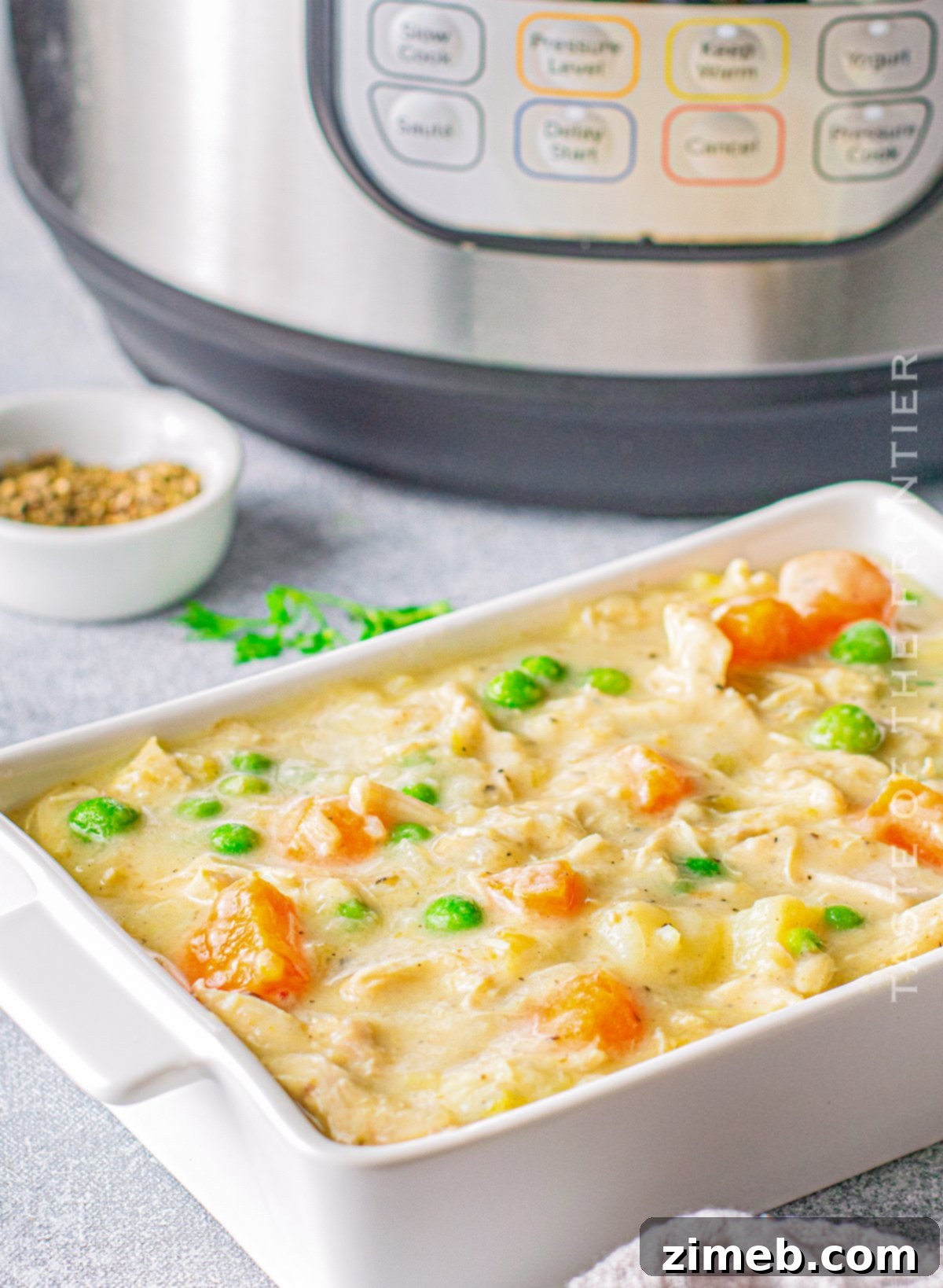 pressure cooker Chicken Pot Pie