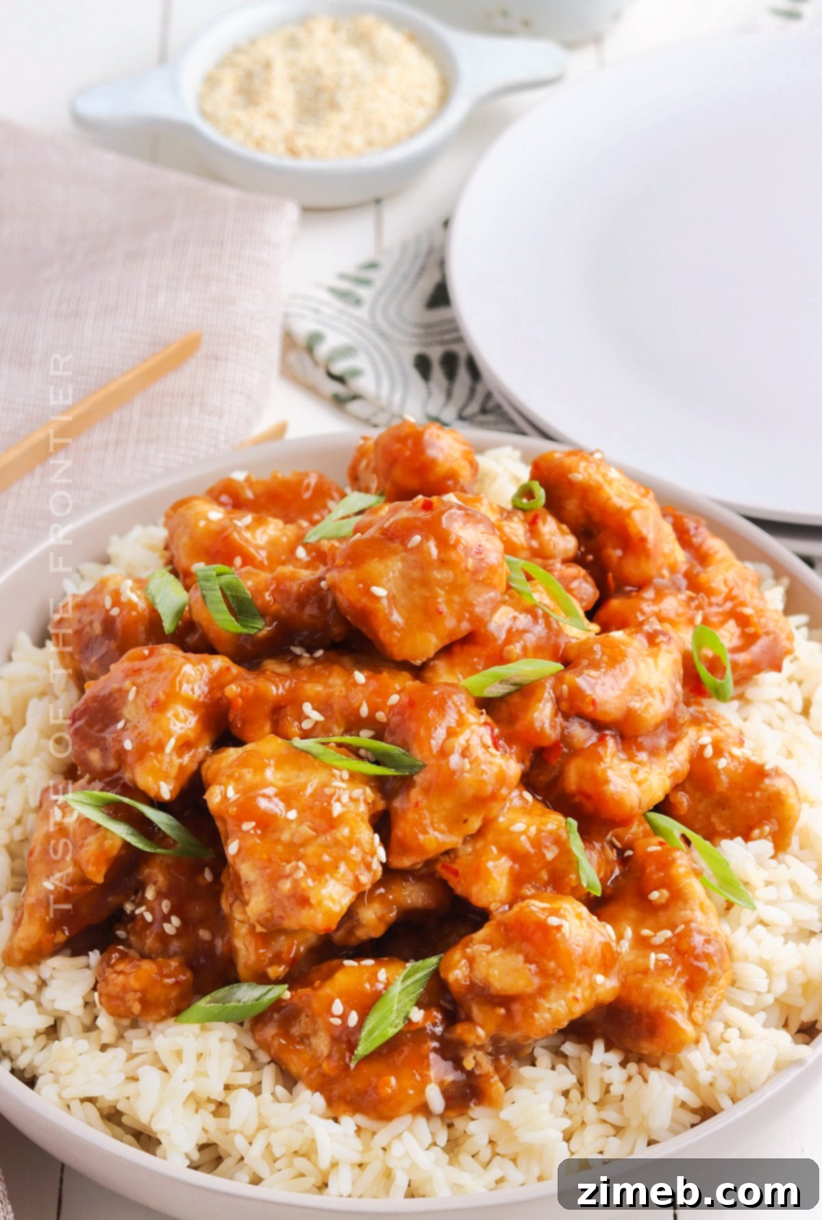 Crispy Orange Chicken 21 Panda Express copycat chicken dinner, homemade and delicious