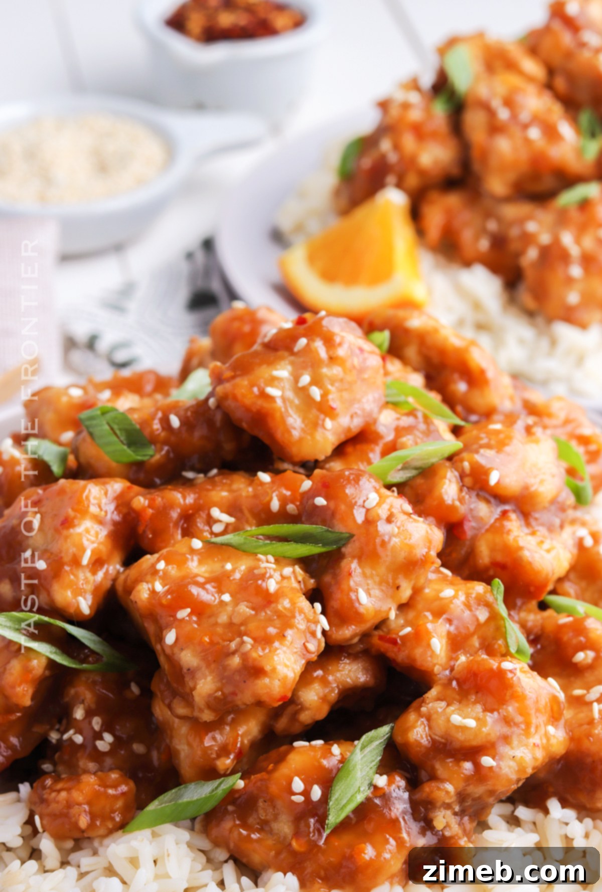 Crispy Orange Chicken 22 Rich and flavorful homemade orange sauce