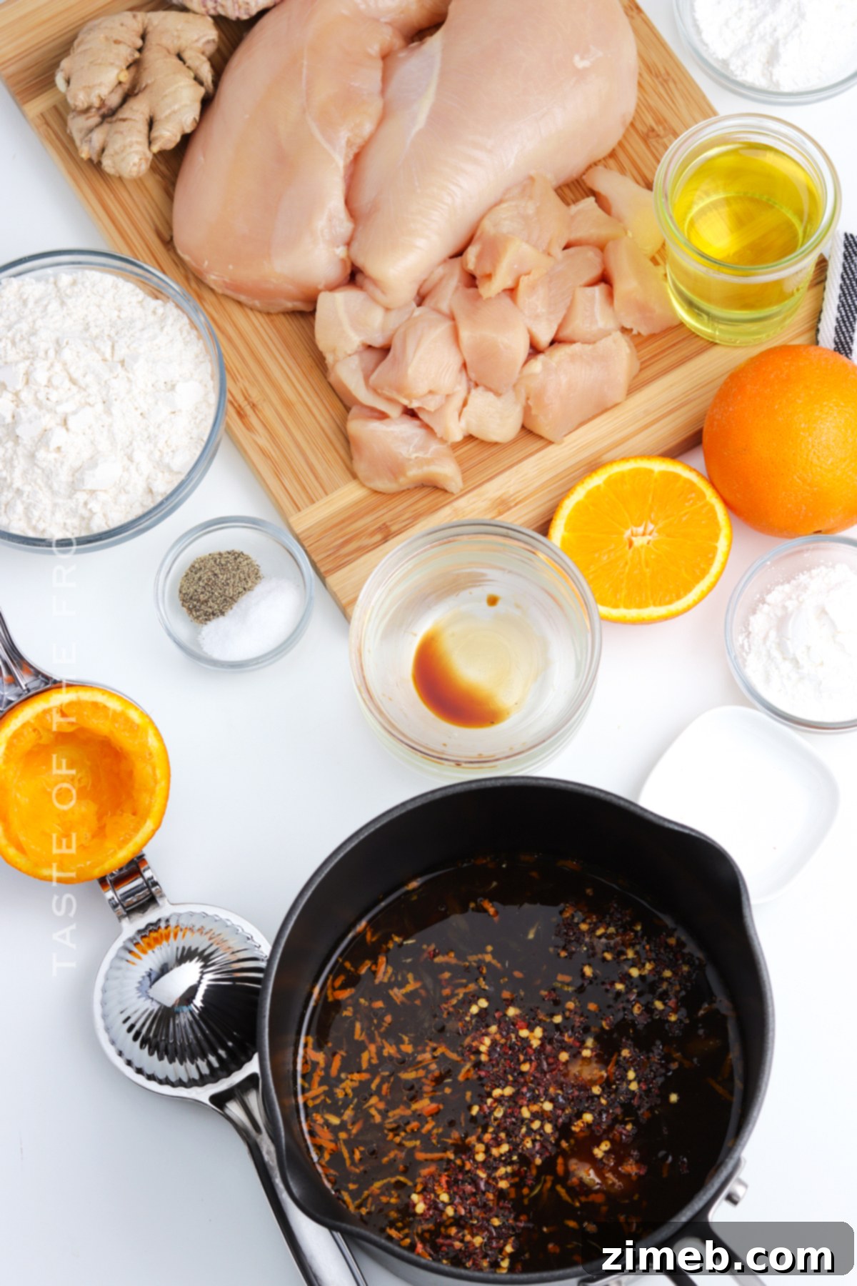 Crispy Orange Chicken 6 Step-by-step guide on how to make Chinese Orange Chicken
