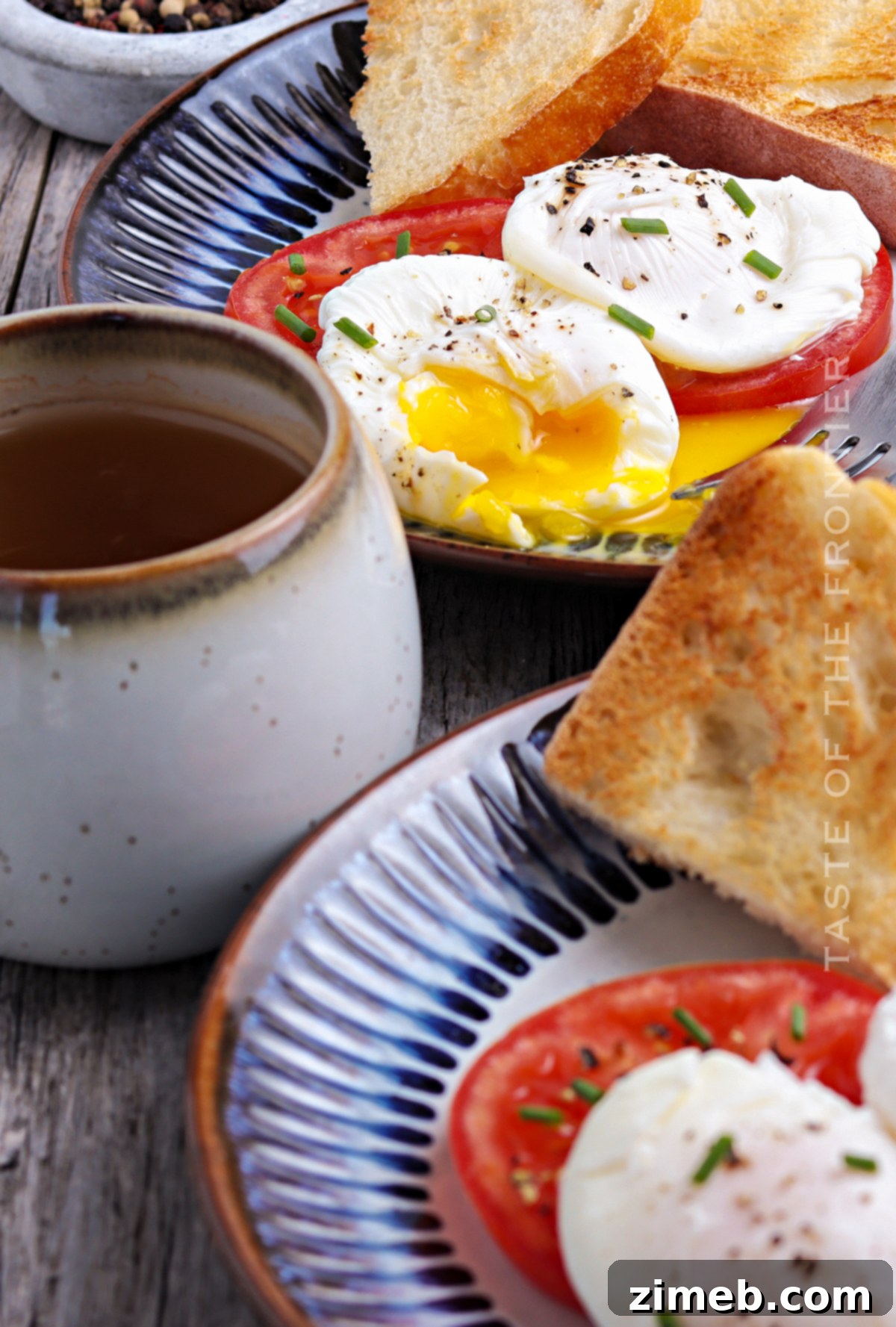 Foolproof Poached Eggs 3 soft yolk poached eggs