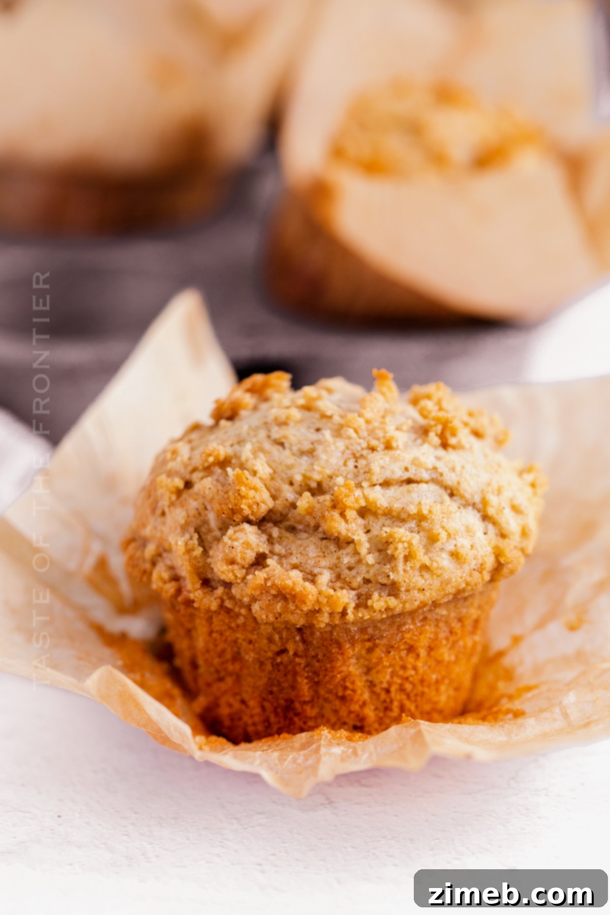 Cinnamon Crumb Muffins 4 Homemade Coffee Cake Muffins ready to be served