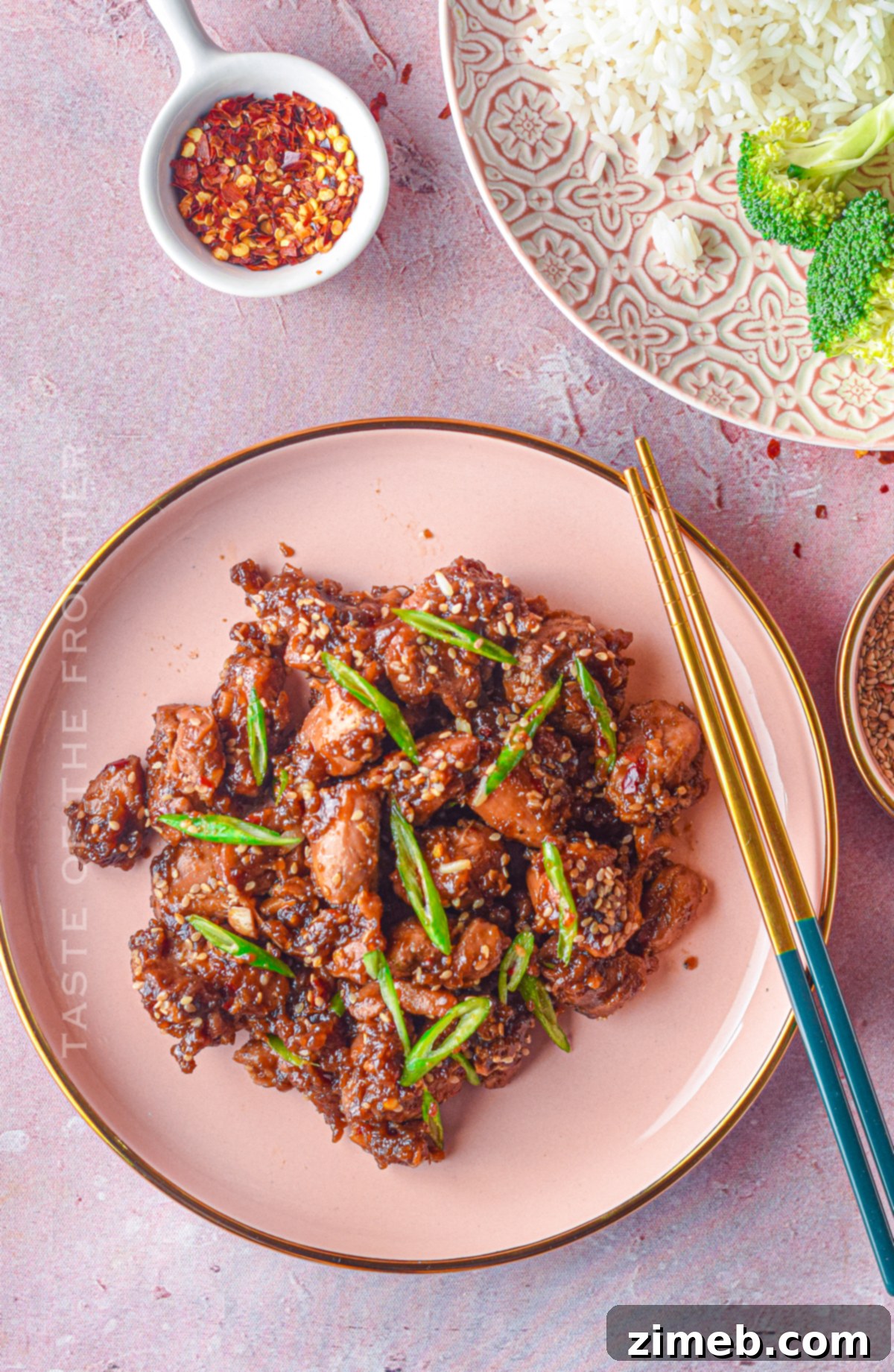 Quick chicken dinner made in the Instant Pot, featuring flavorful teriyaki sauce.