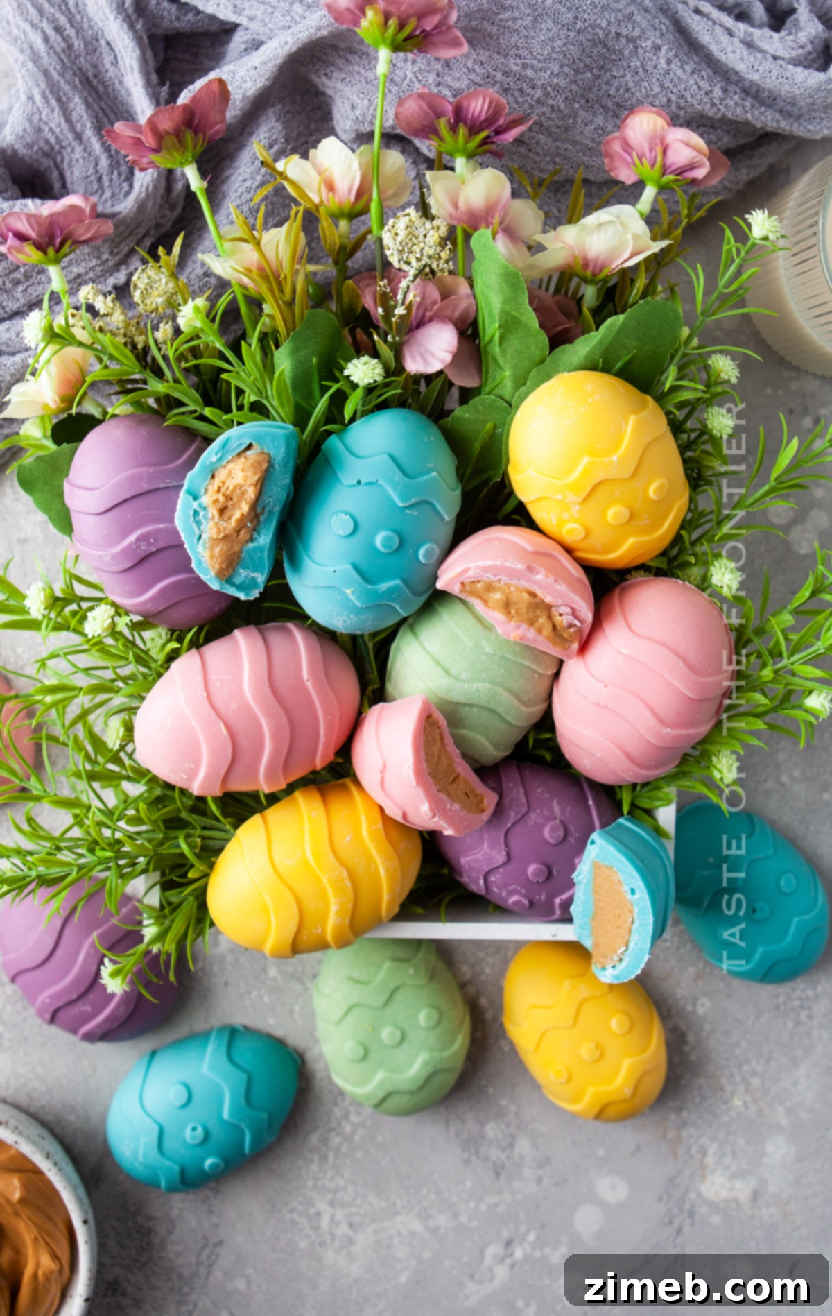 Irresistible Peanut Butter Eggs 24 colorful chocolate eggs