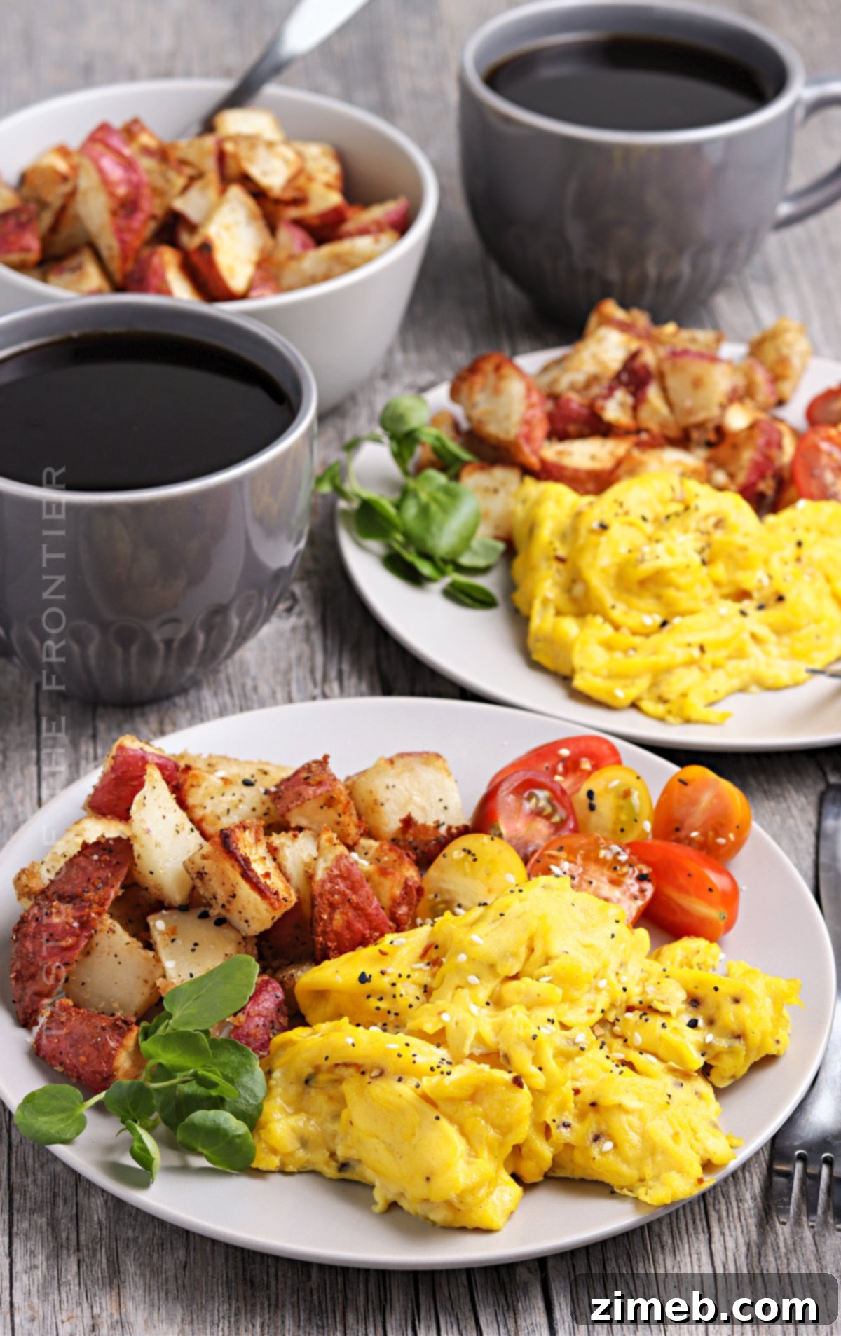 Perfect Scrambled Eggs 3 Creamy Scrambled Eggs with Melted Cheese