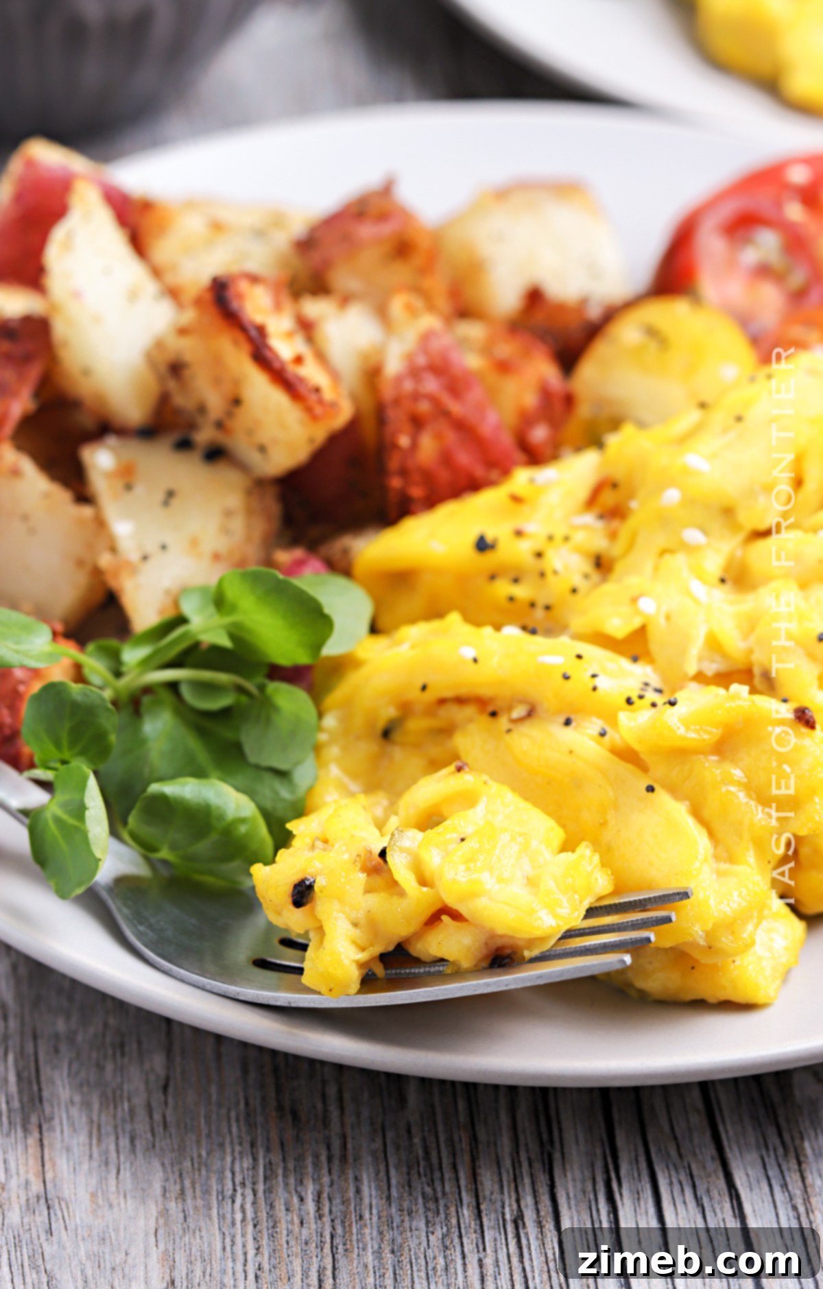 Perfect Scrambled Eggs 21 Glistening, Fluffy Scrambled Eggs Served on a Plate