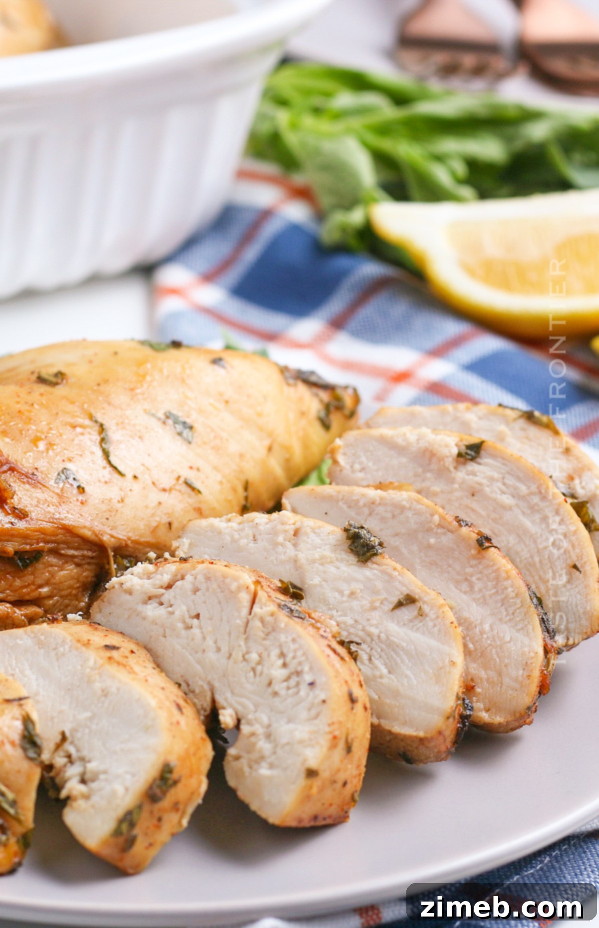 Perfectly Golden Baked Chicken 20 Juicy Chicken Breast Recipe Close-up