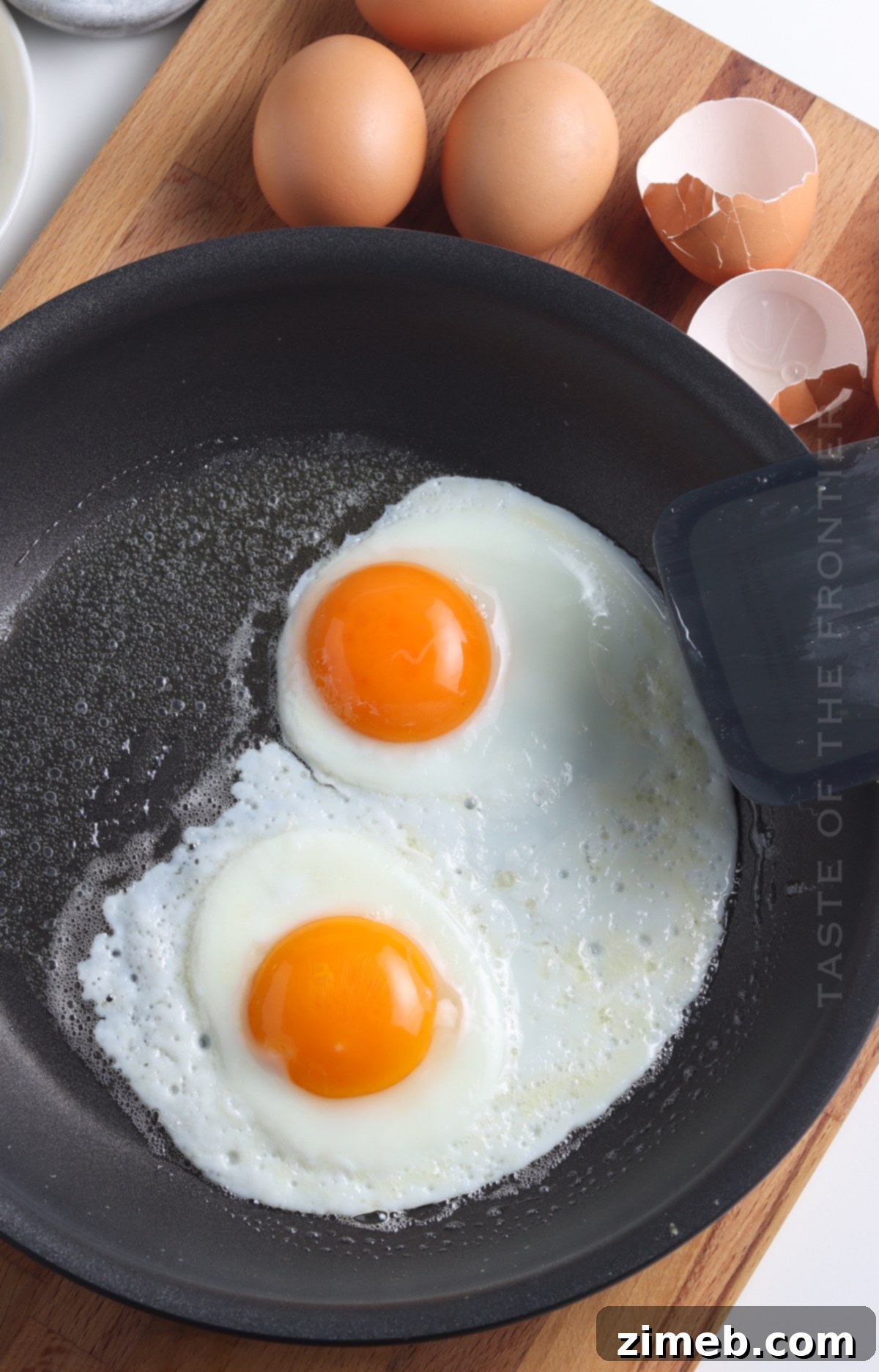 Sunrise Yolk 8 Cooking Over Easy Eggs