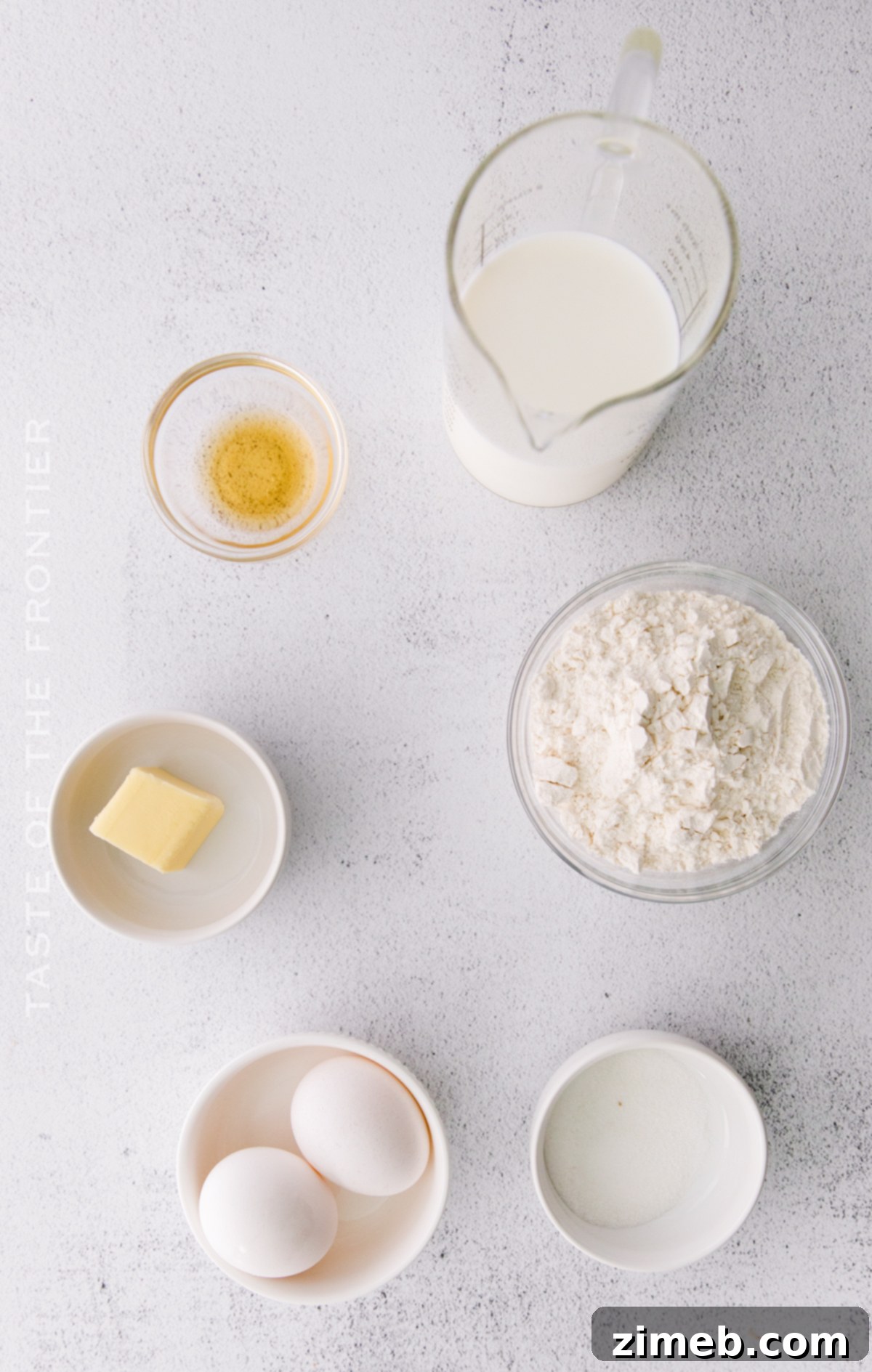 ingredients for crepes