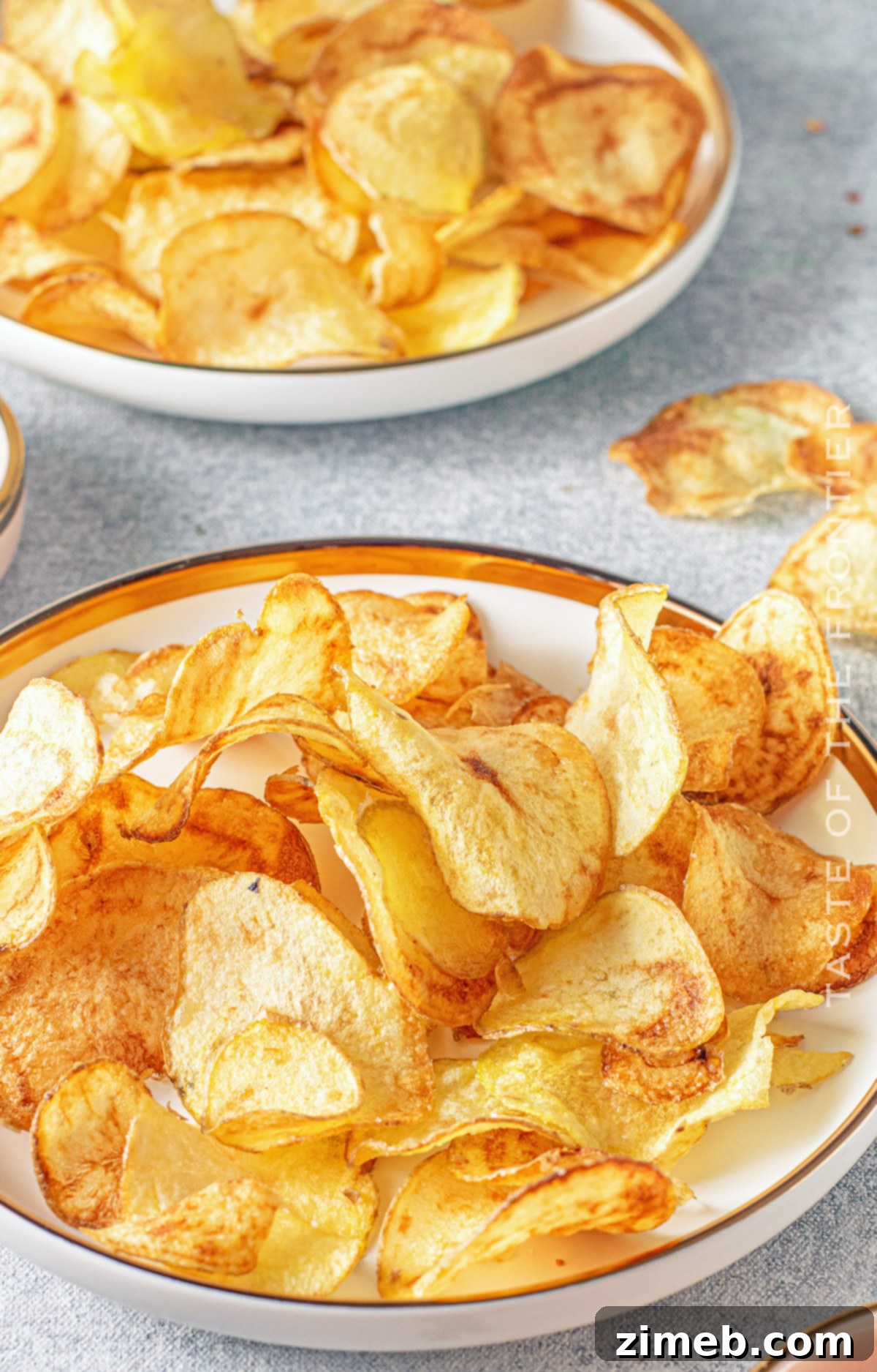 Crispy Air Fryer Potato Chips 3 homemade potato chips