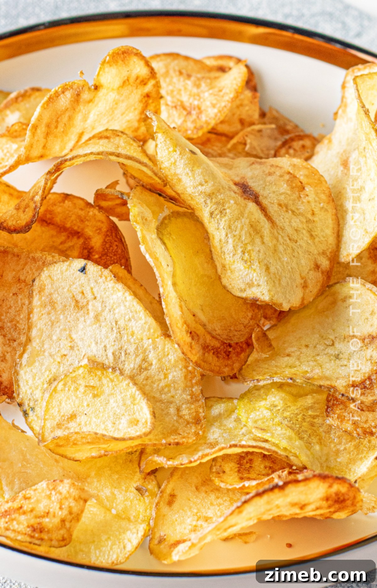 Crispy Air Fryer Potato Chips 4 salted Air Fryer Potato Chips