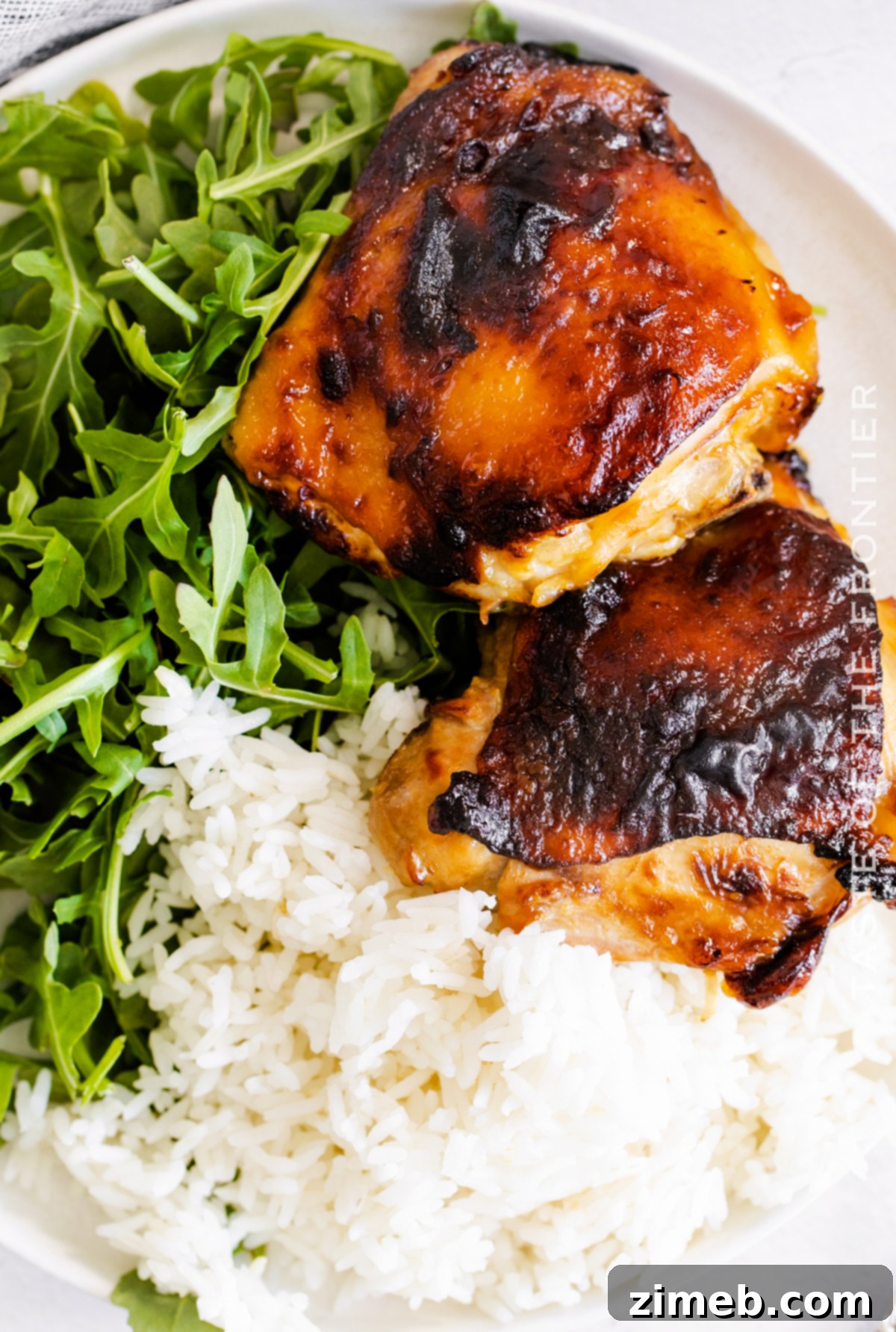 Sticky Honey Mustard Air Fryer Chicken Thighs 17 Quick and easy chicken dinner made in the air fryer