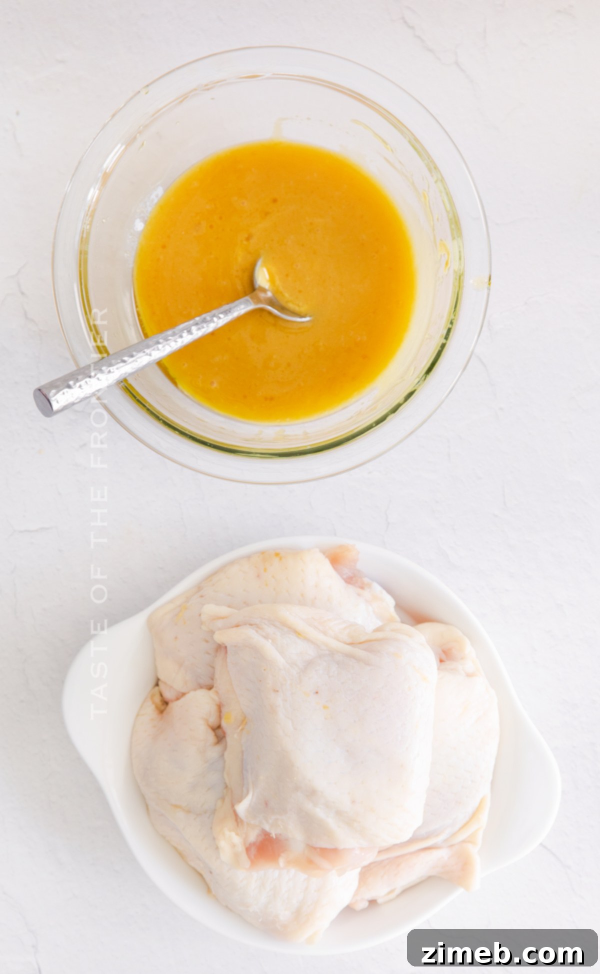 Sticky Honey Mustard Air Fryer Chicken Thighs 5 Ingredients for succulent Air Fryer Honey Mustard Chicken Thighs
