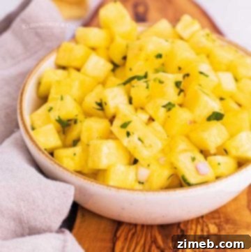 Zesty Mexican Street Corn Salad 11 Fresh pineapple salsa, a sweet and spicy appetizer.