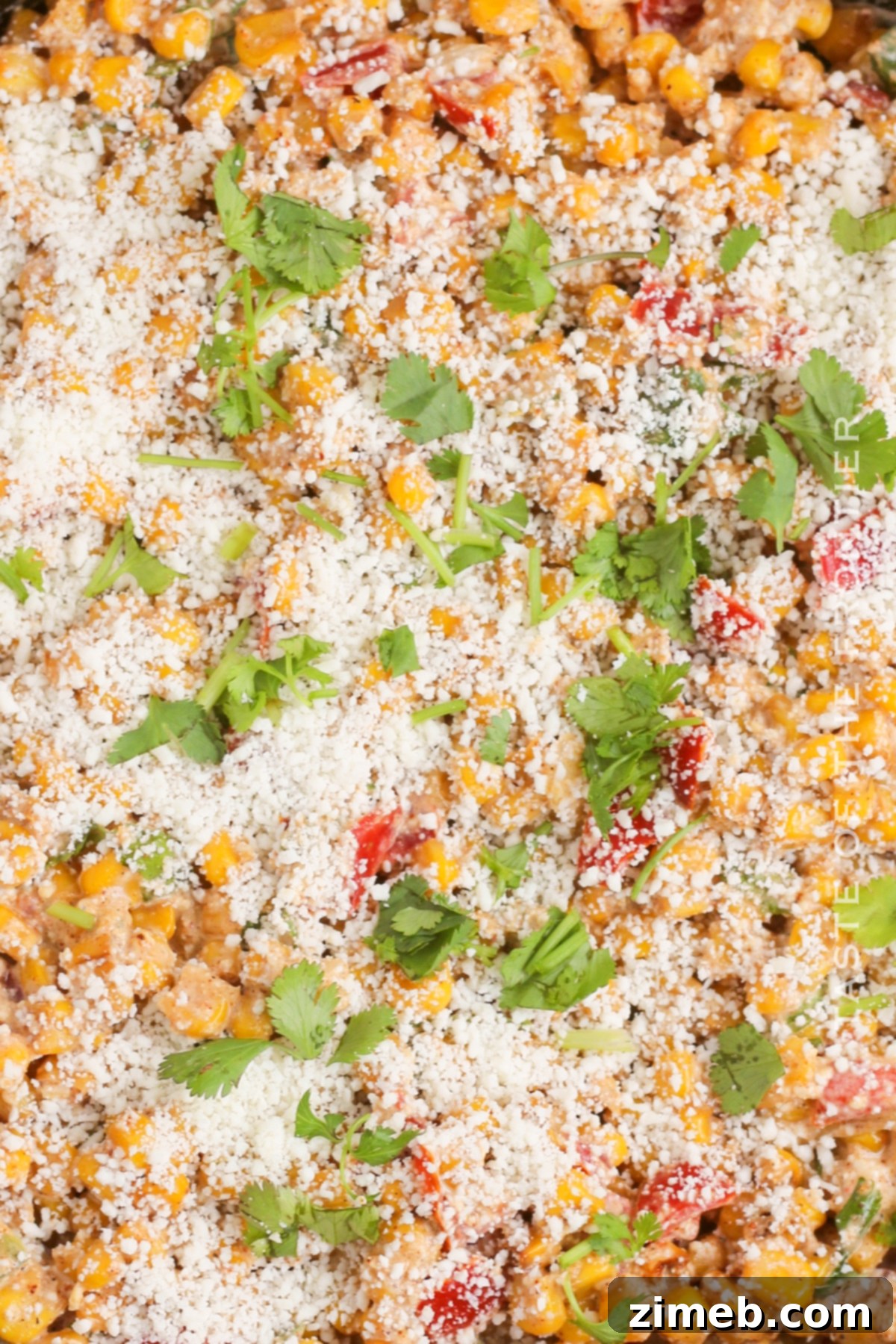 Zesty Mexican Street Corn Salad 15 A bowl of the best Mexican Street Corn Salad, showcasing its delicious texture.