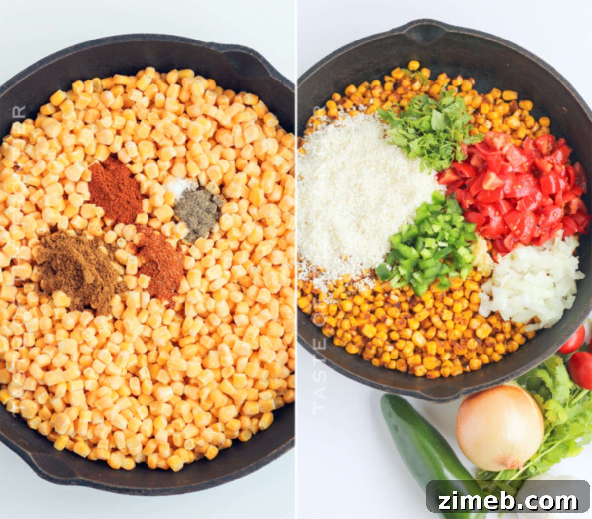 Zesty Mexican Street Corn Salad 6 Step-by-step image showing how to prepare Mexican Street Corn Salad.