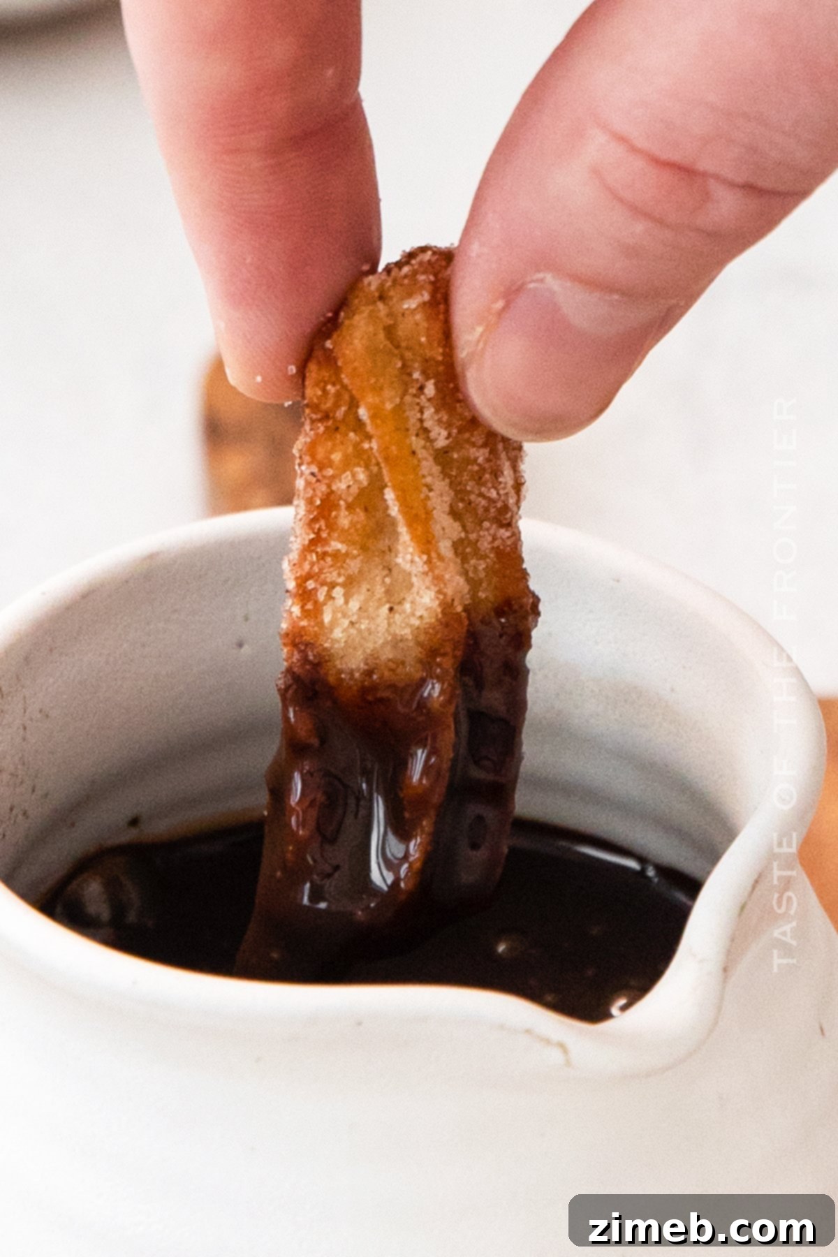 Homemade Churro Perfection 20 Churro served with a decadent chocolate dipping sauce.