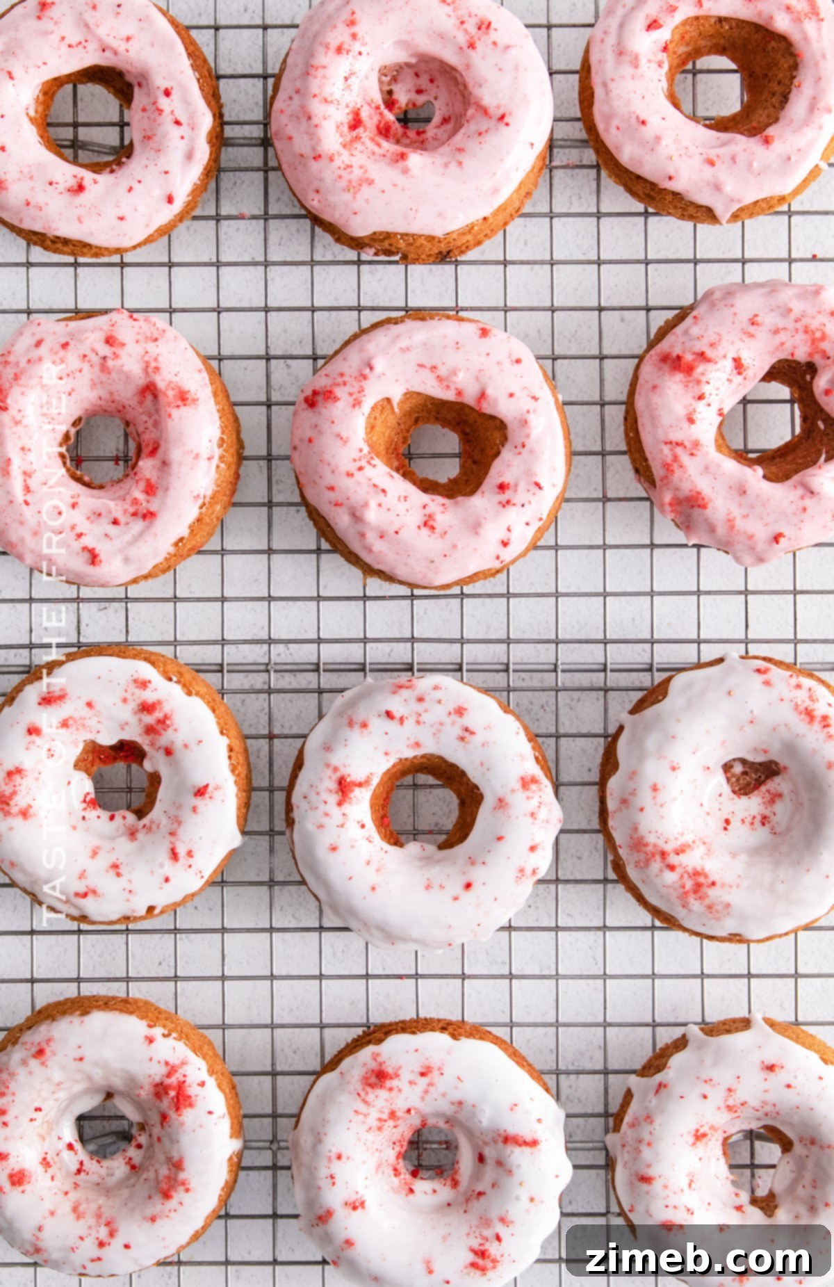 glazed donuts with strawberries